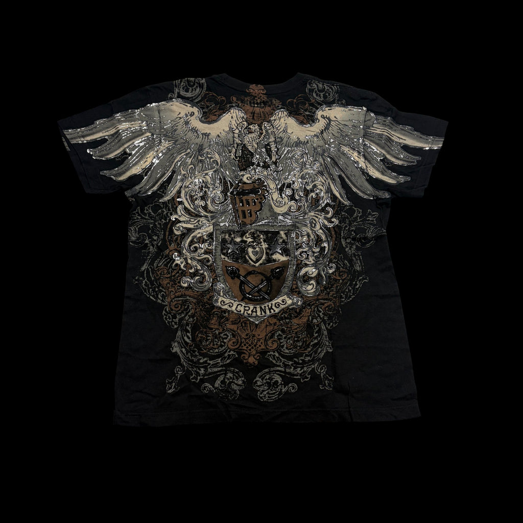 Crank All Over Graphic Short Sleeve T-Shirt Black