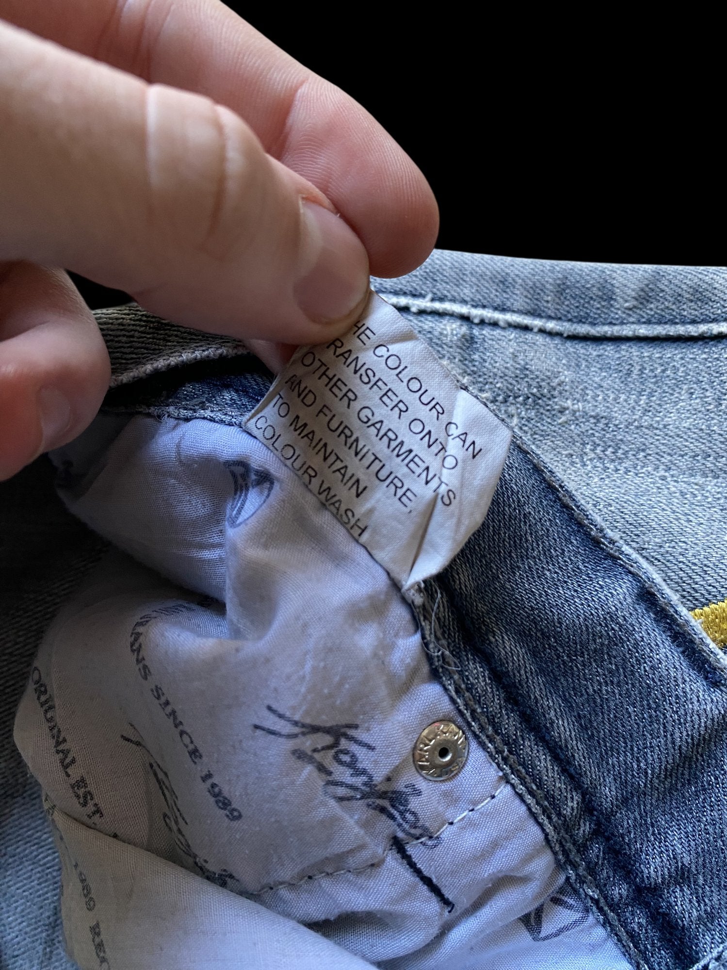 Vintage Karl Kani Distressed Denim Jeans Blue