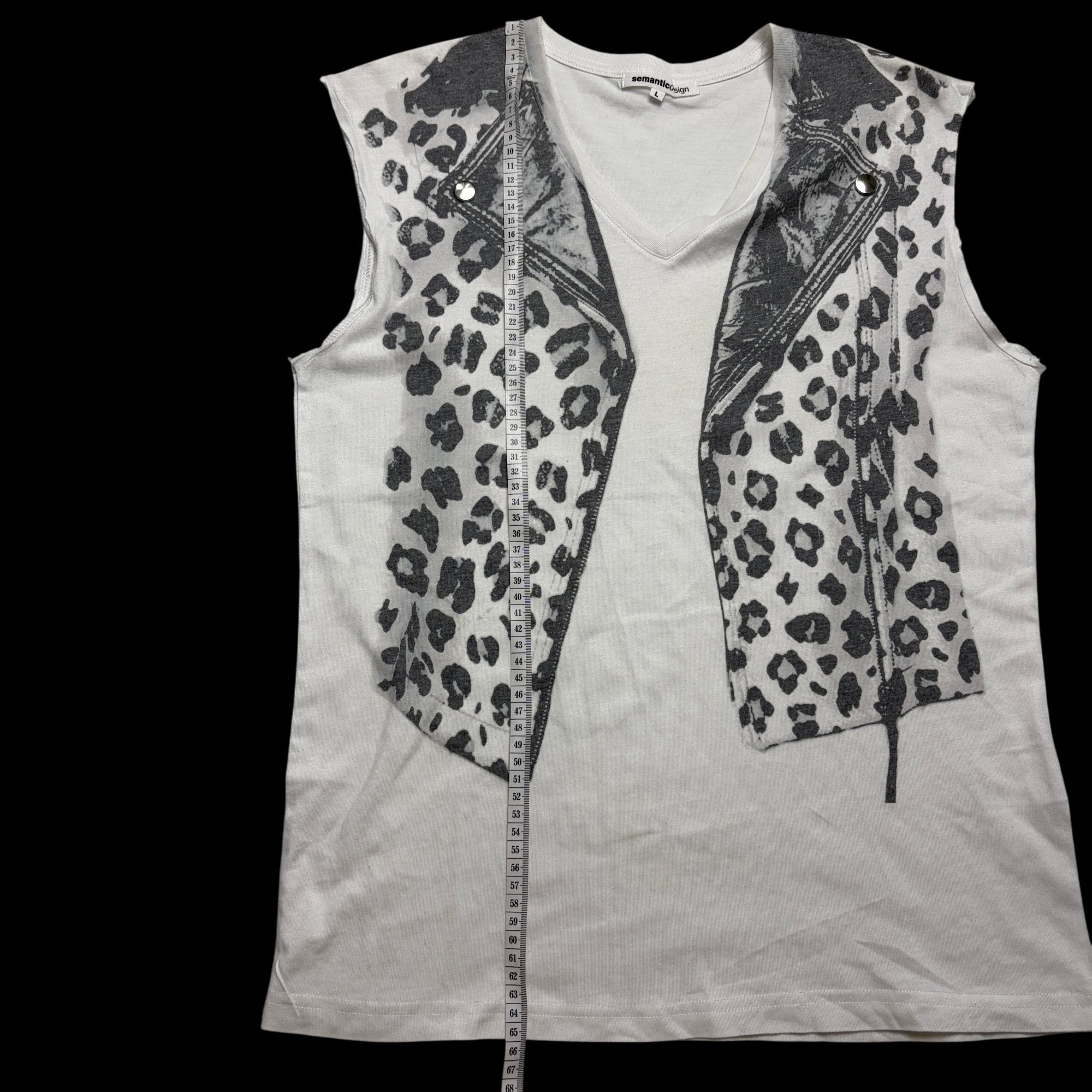 00' Semantic Design Sleeveless Graphic Tank