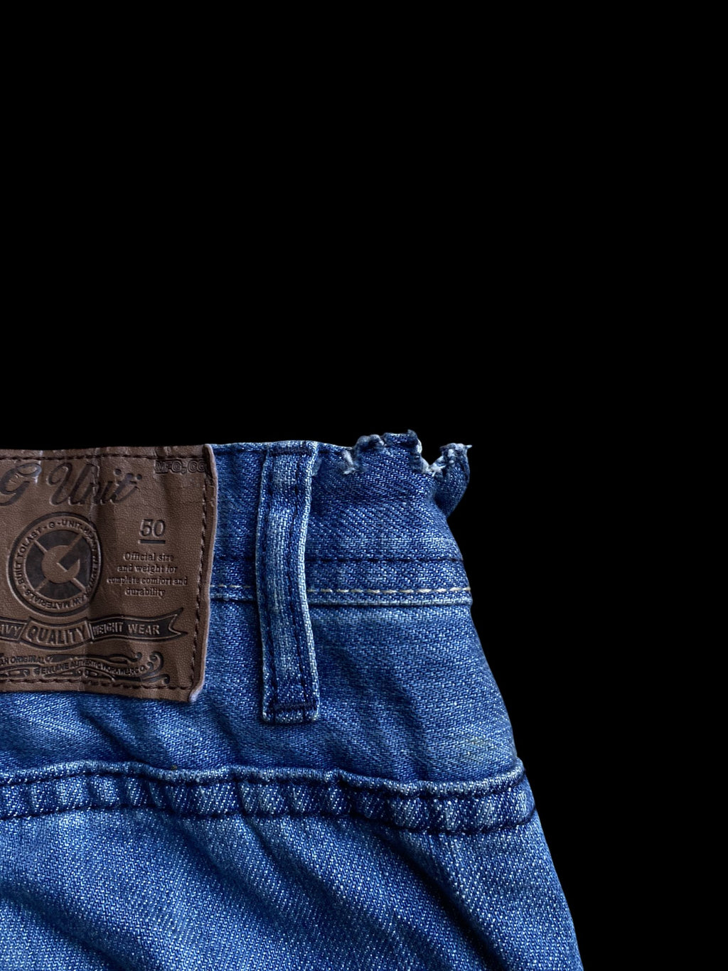 G-Unit 00's Logo Graphic Denim Jeans Blue