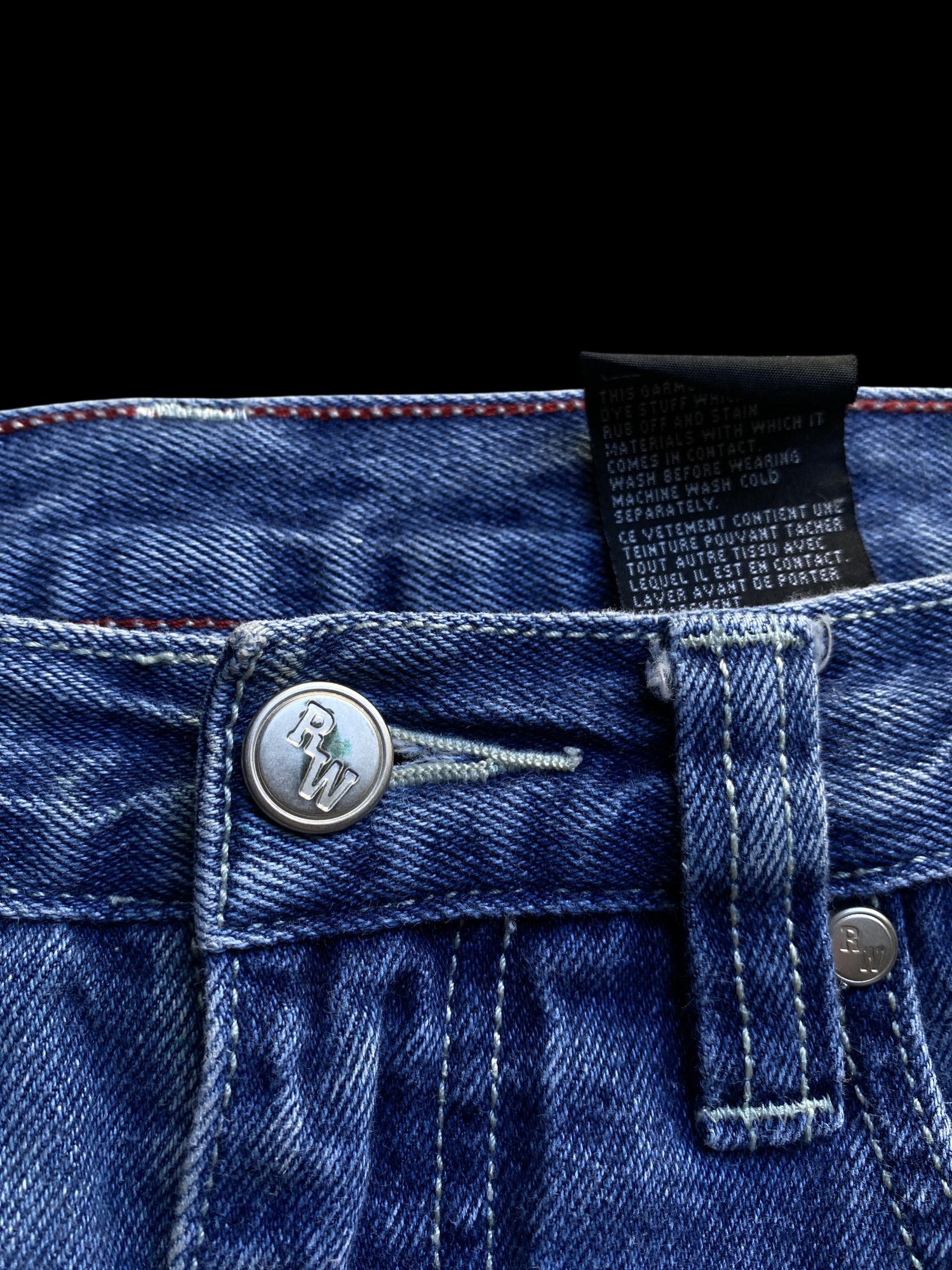 Rocawear Wide Leg Denim Jeans Blue