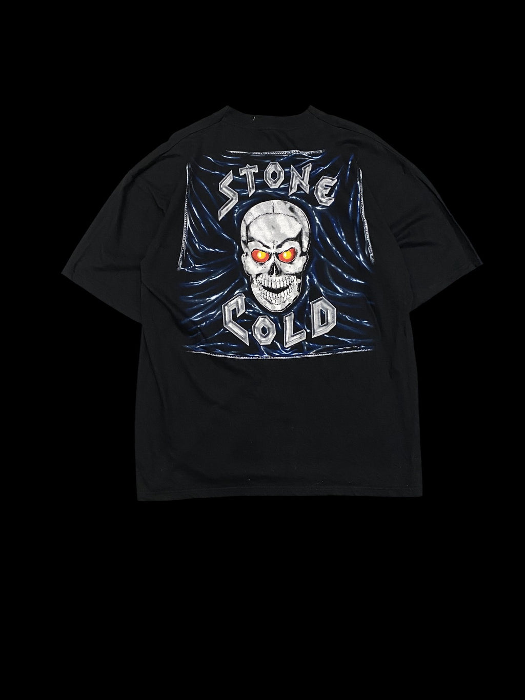 Vintage 1999 WWF Stone Cold Steve Austin Graphic T-Shirt Black