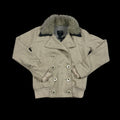 00' Stussy Faux Fur Collar Pea Coat