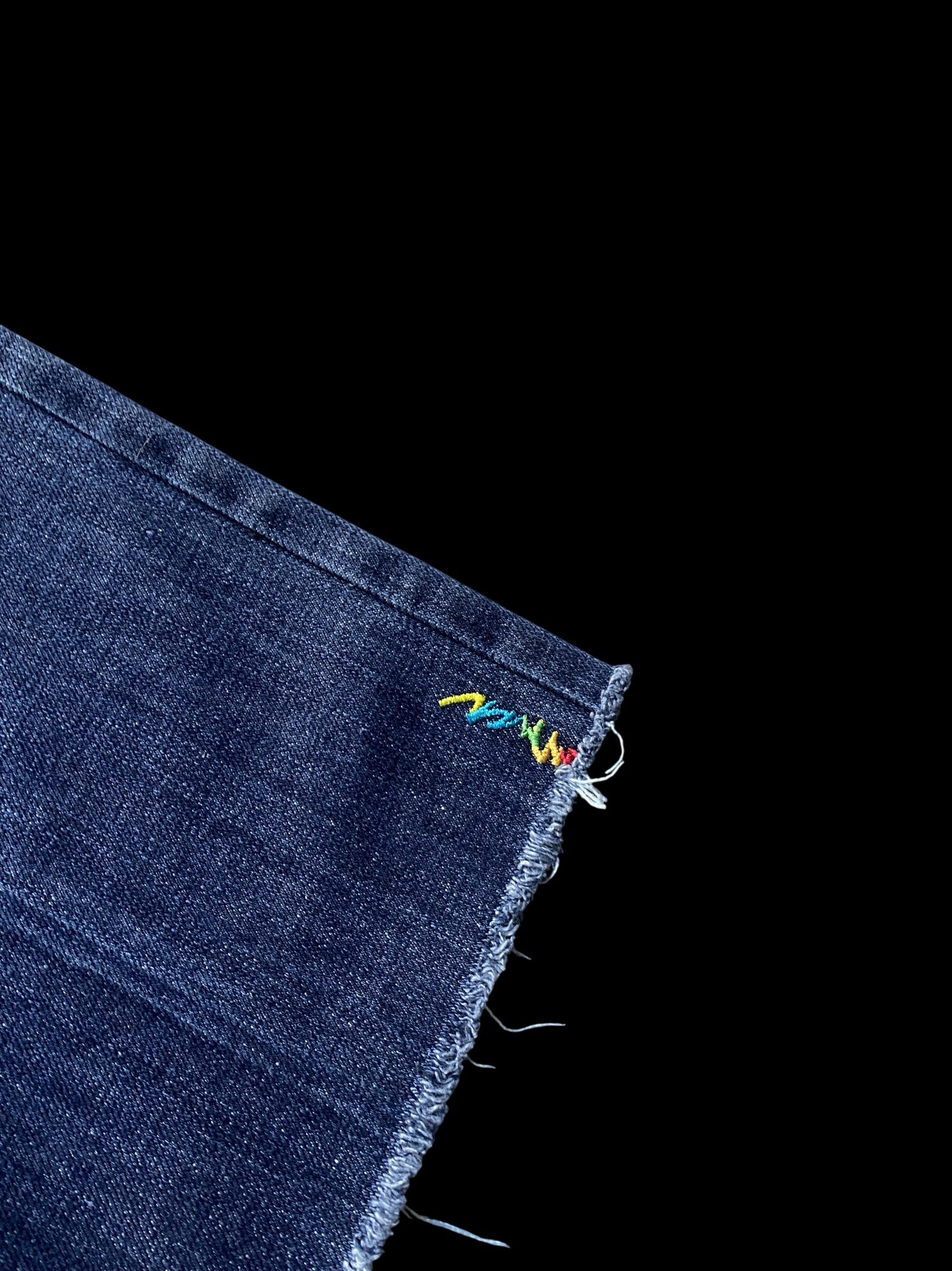 Coogi Union Jack Graphic Denim Jeans Blue