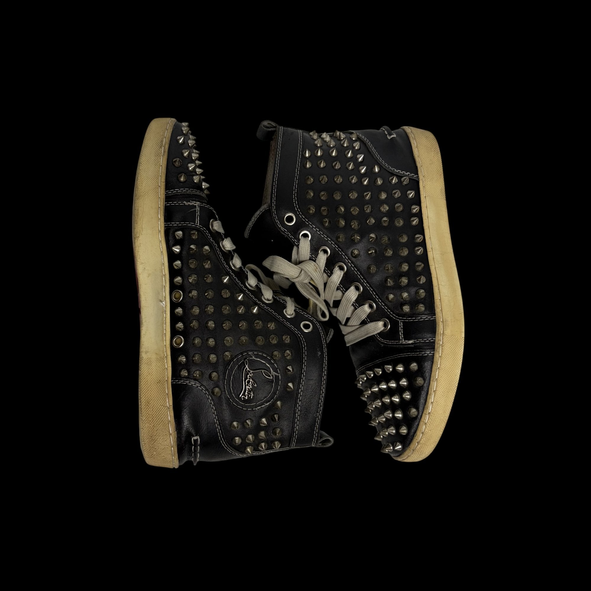 00' Christian Louboutin Louis Spiked High-Top's