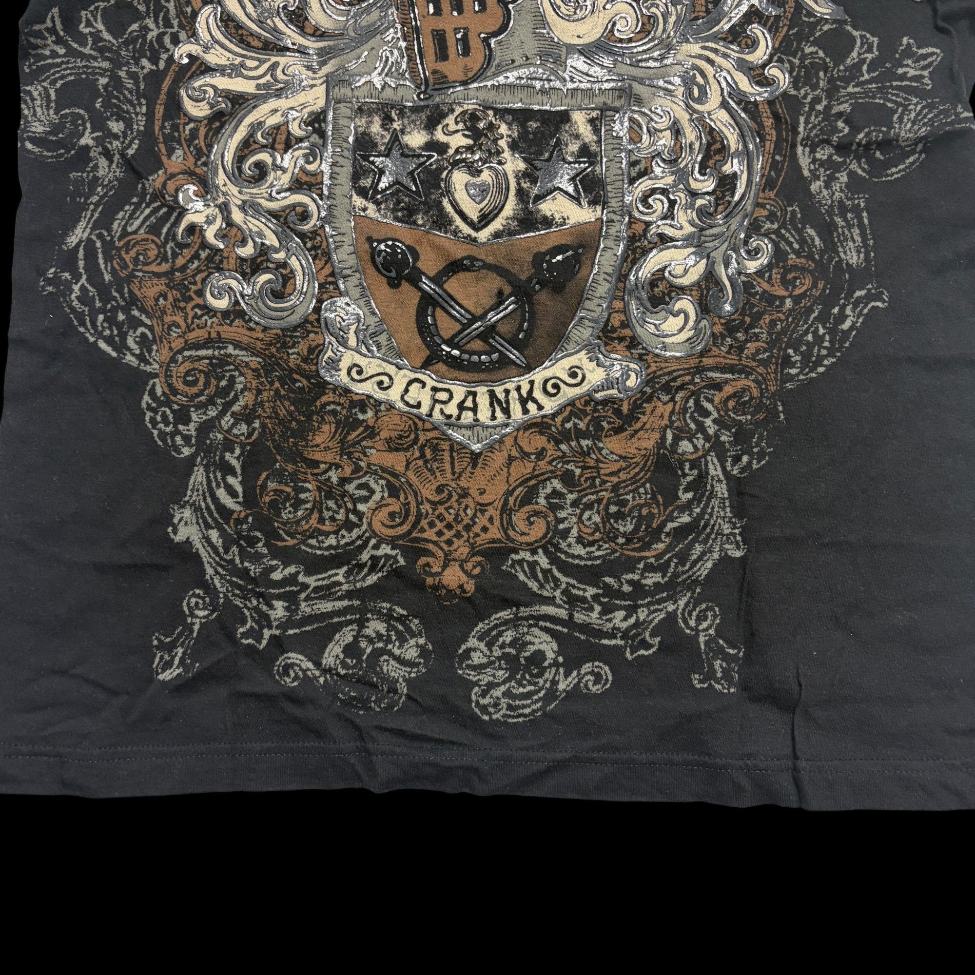 Crank All Over Graphic Short Sleeve T-Shirt Black