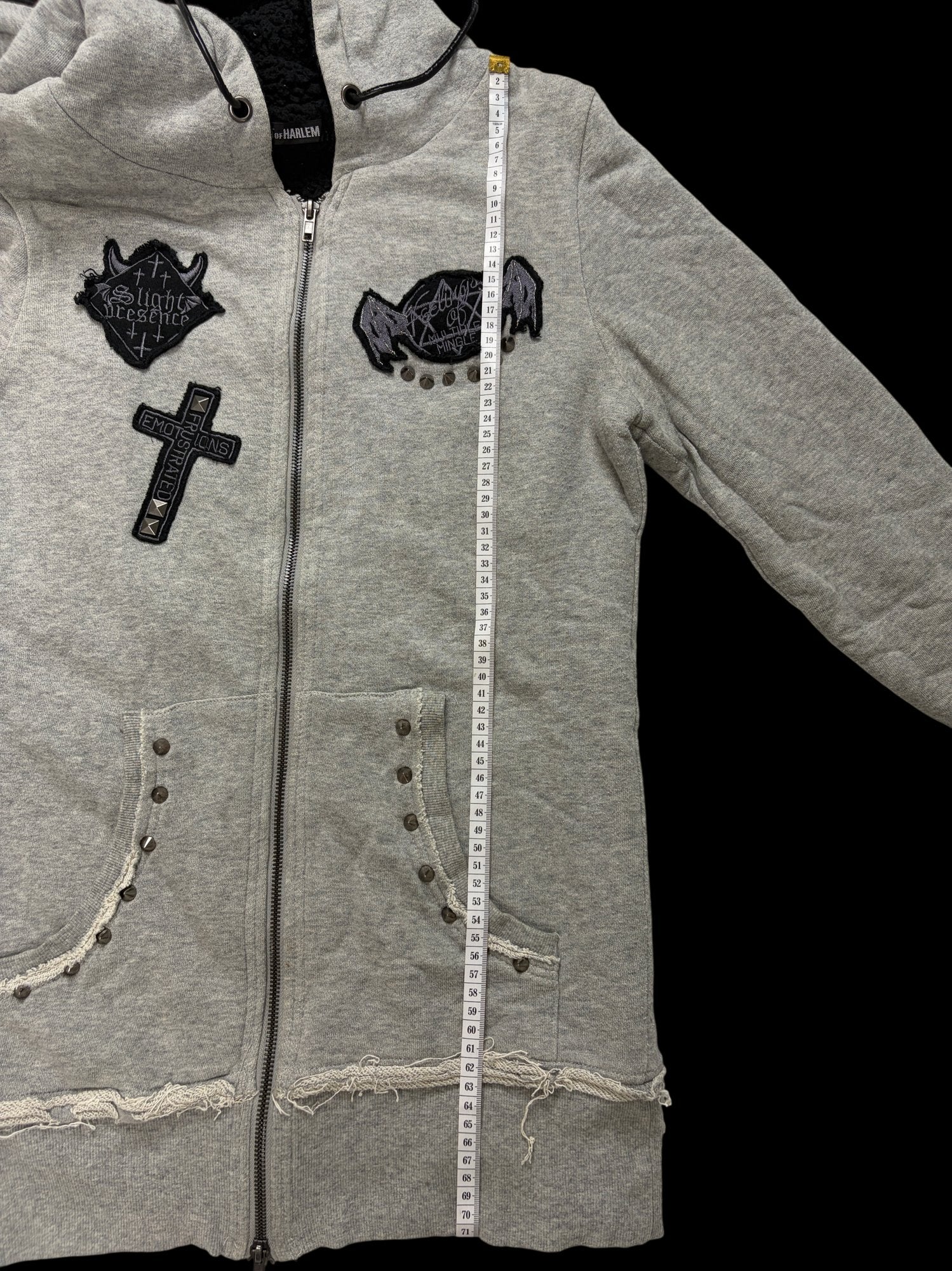 00' Ghost of Harlem Graphic Full-Zip Hoodie