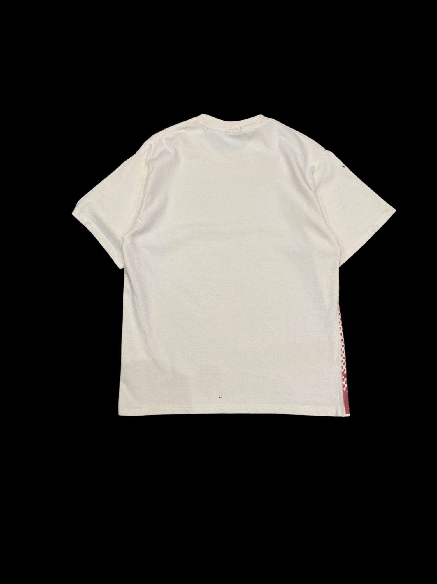 Pop Art Graphic Face T-Shirt Cream Red