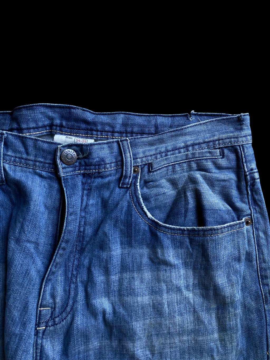 G-Unit 00's Logo Graphic Denim Jeans Blue