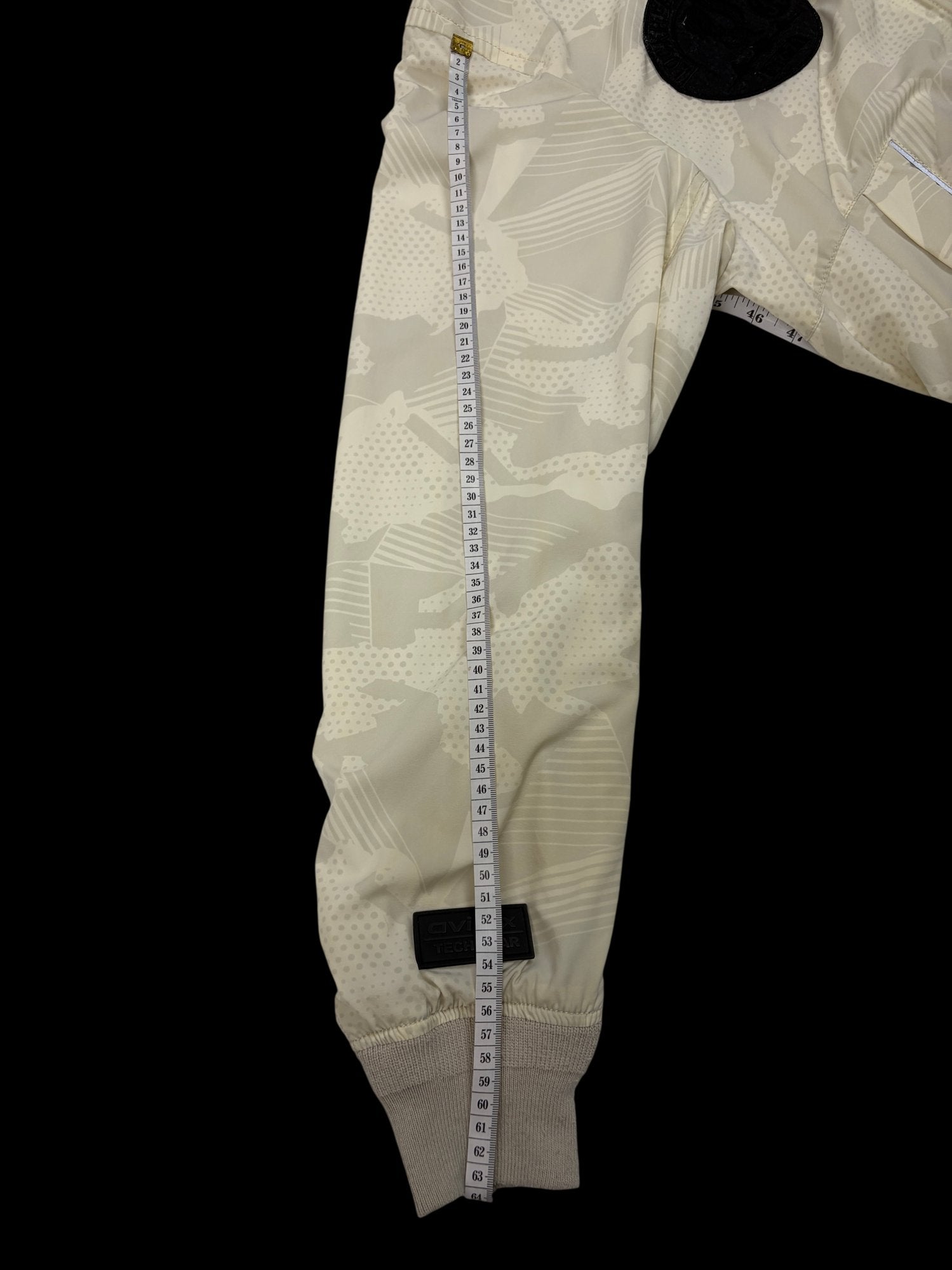 Avirex Blackbird Recon Aircraft Full-Zip Bomber Jacket Beige