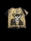 89' Anvil Graphic Skull T-shirt Black Yellow
