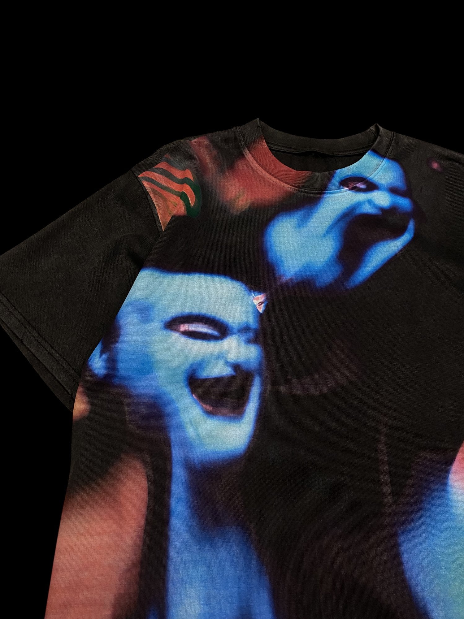 Graphic Art T-shirt Black Multicolor