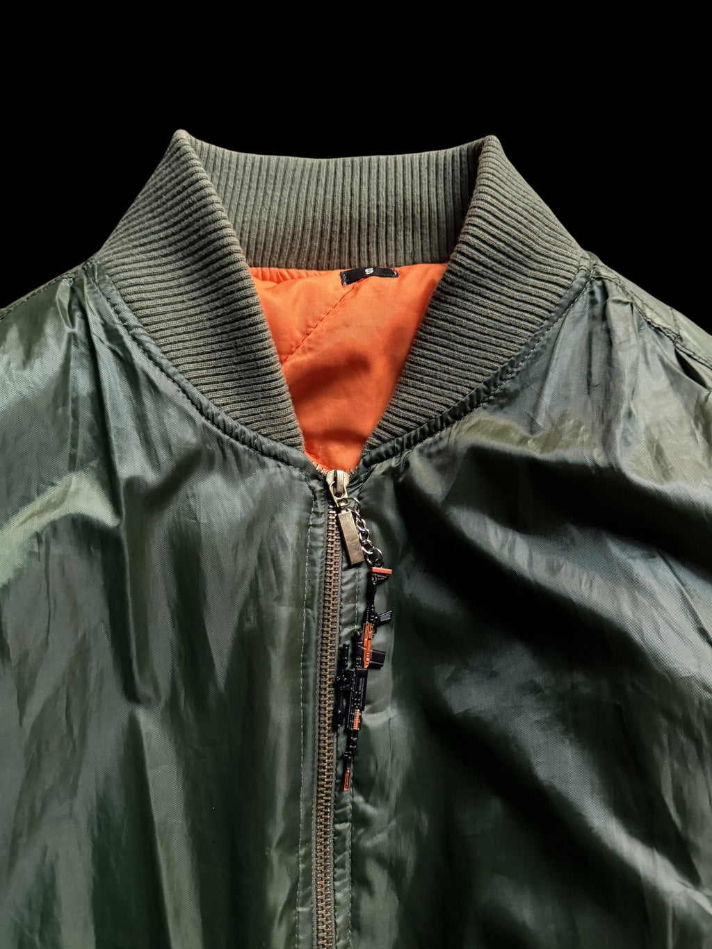 90's MA-1 Bomber Jacket Full-Zip