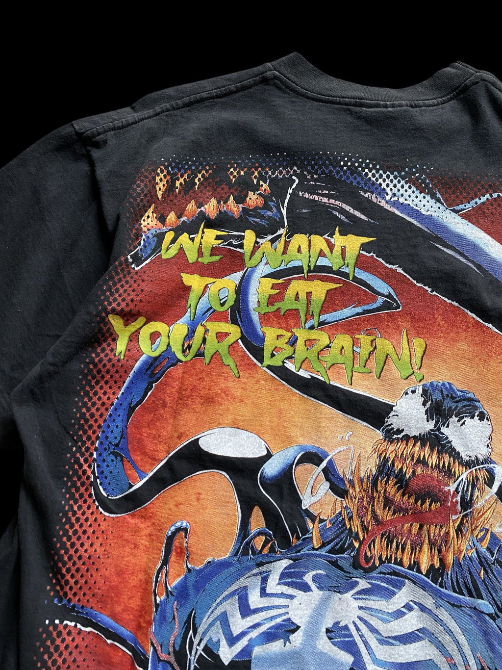 Vintage Reprint Venom Graphic Tee Black