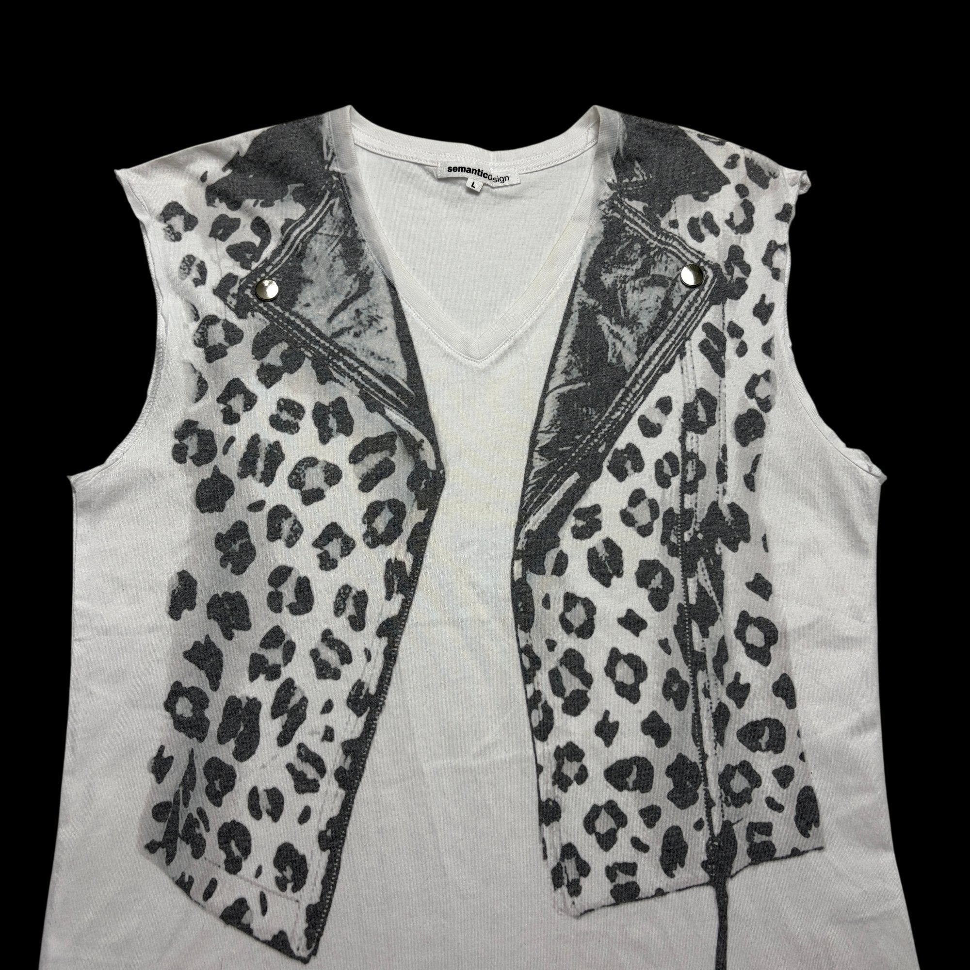 00' Semantic Design Sleeveless Graphic Tank