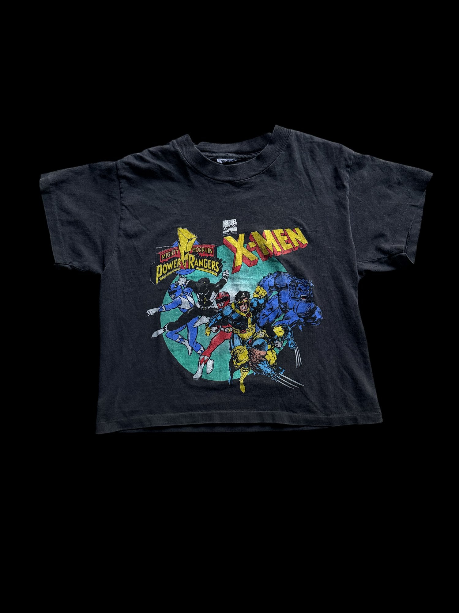 90' X-Men Power Rangers Graphic Tee