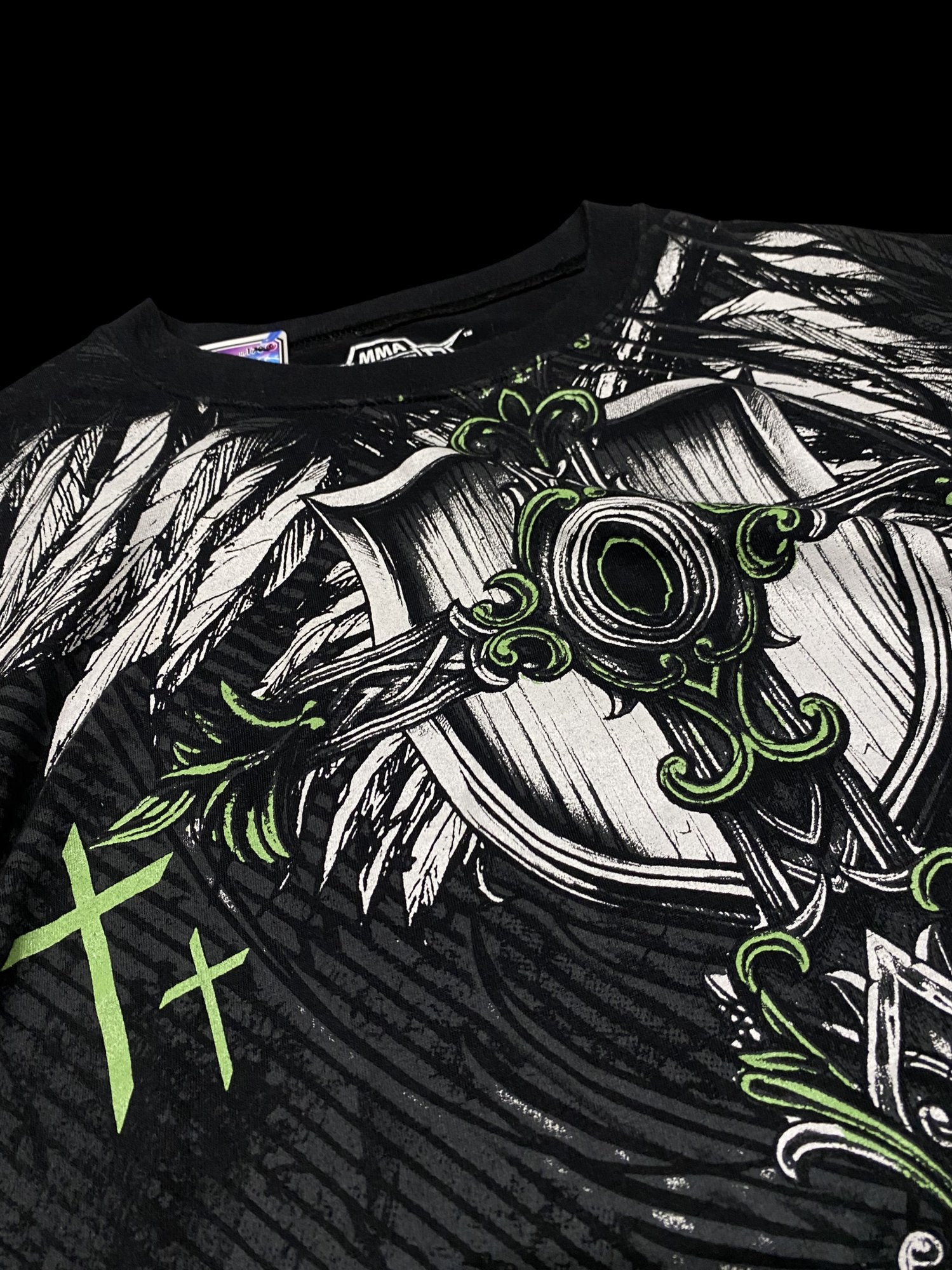 MMA Elite Graphic Long Sleeve T-Shirt Black