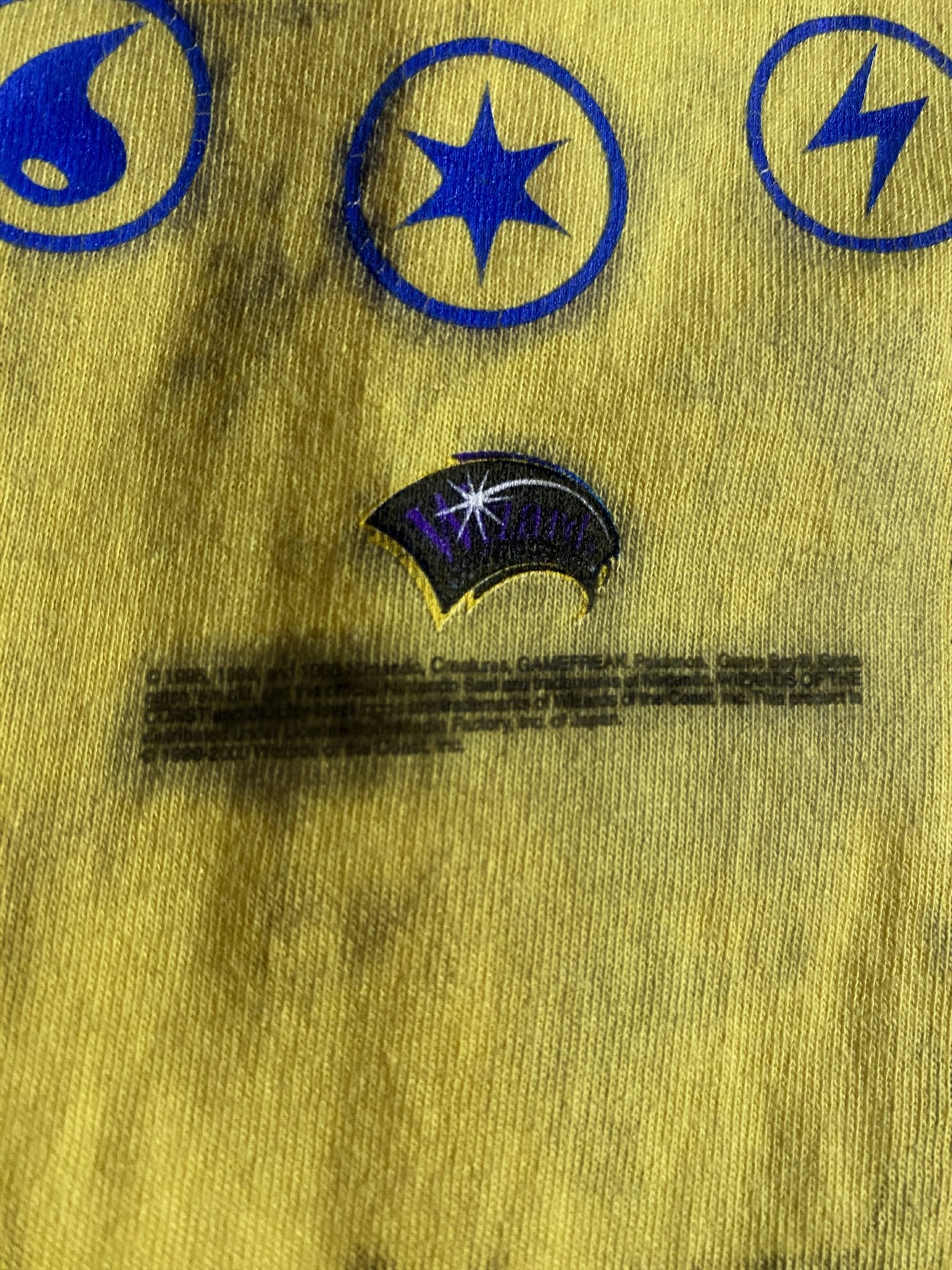 Vintage 90's Anvil Pokémon Gym Leader Graphic T-Shirt Yellow
