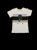Cityoung Dino Graphic T-Shirt White