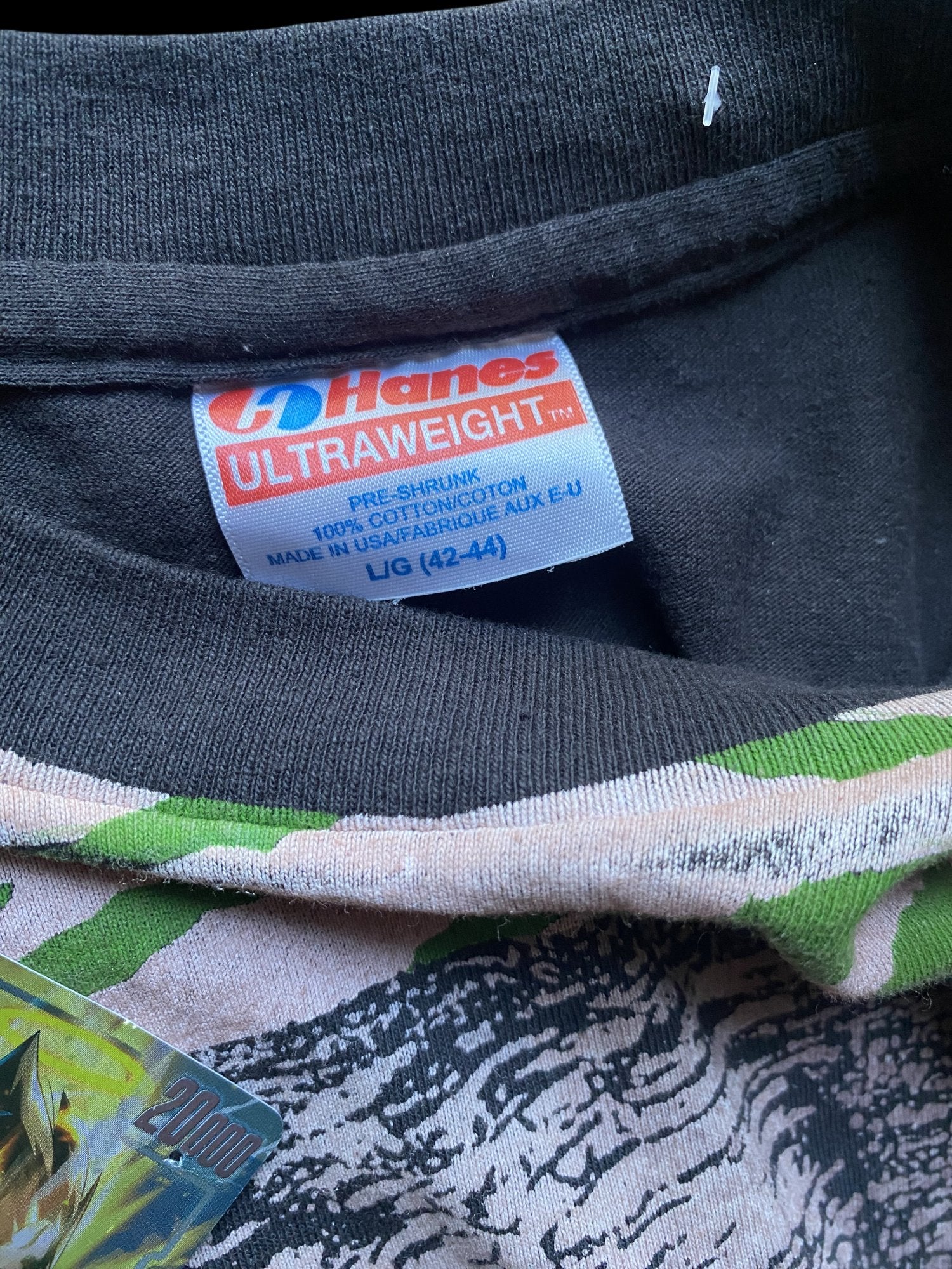 93' Hanes Jurassic Park Promo Graphic T-Shirt Black