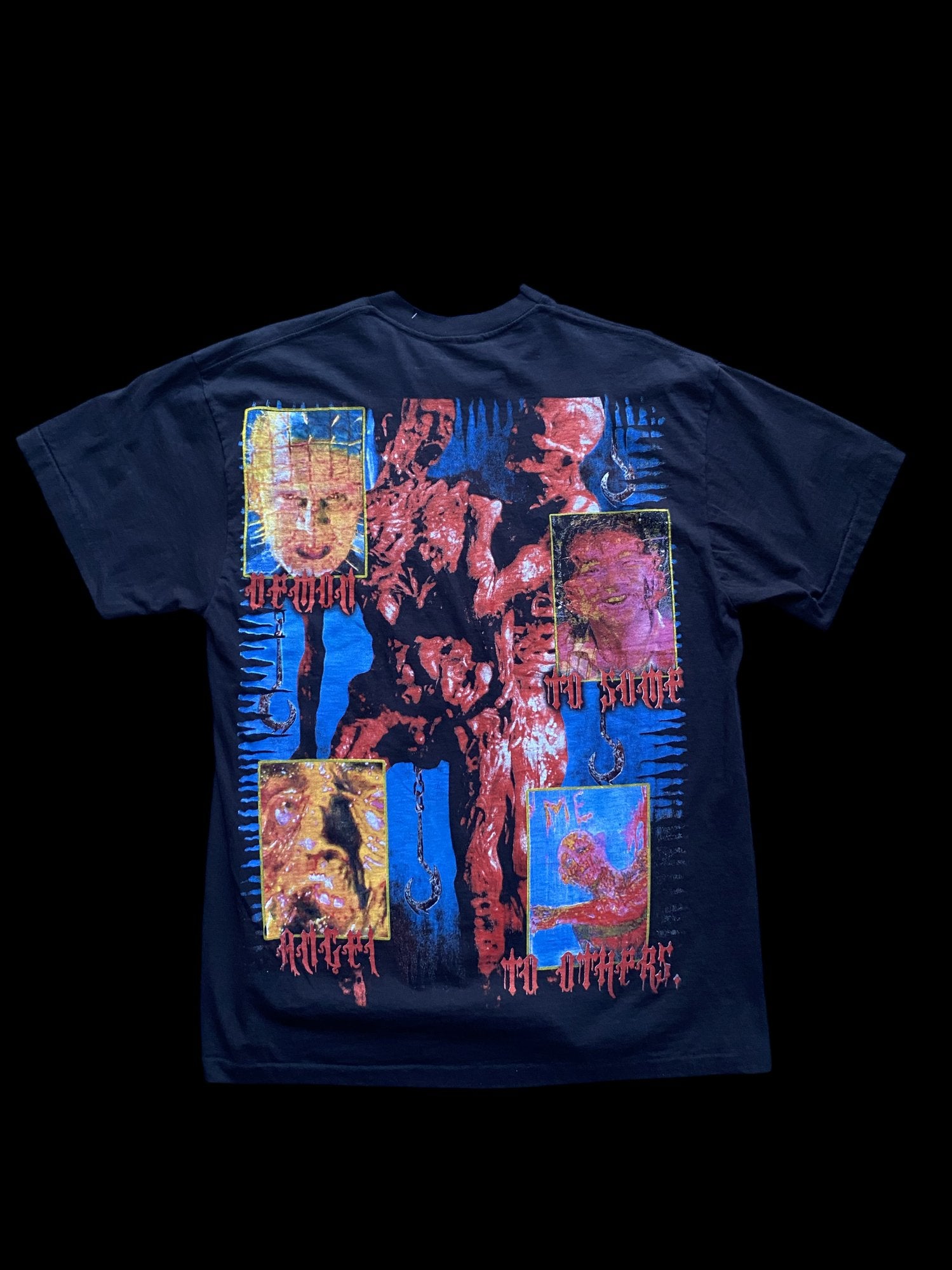 Vintage Clive Barker Hellraiser Graphic T-Shirt Black