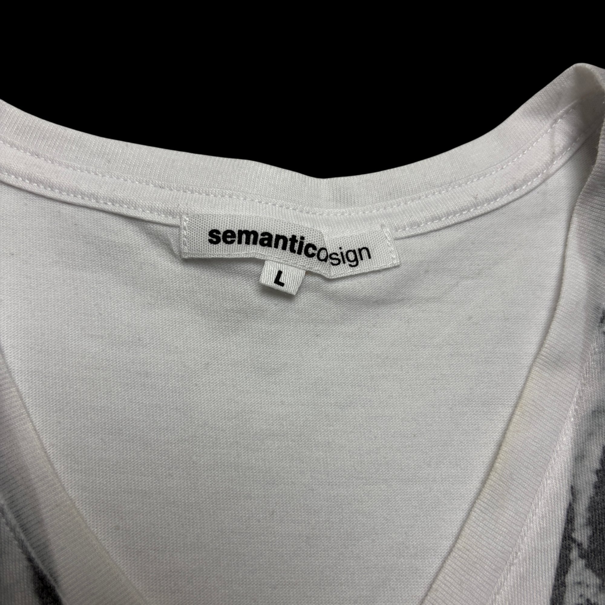 00' Semantic Design Sleeveless Graphic Tank