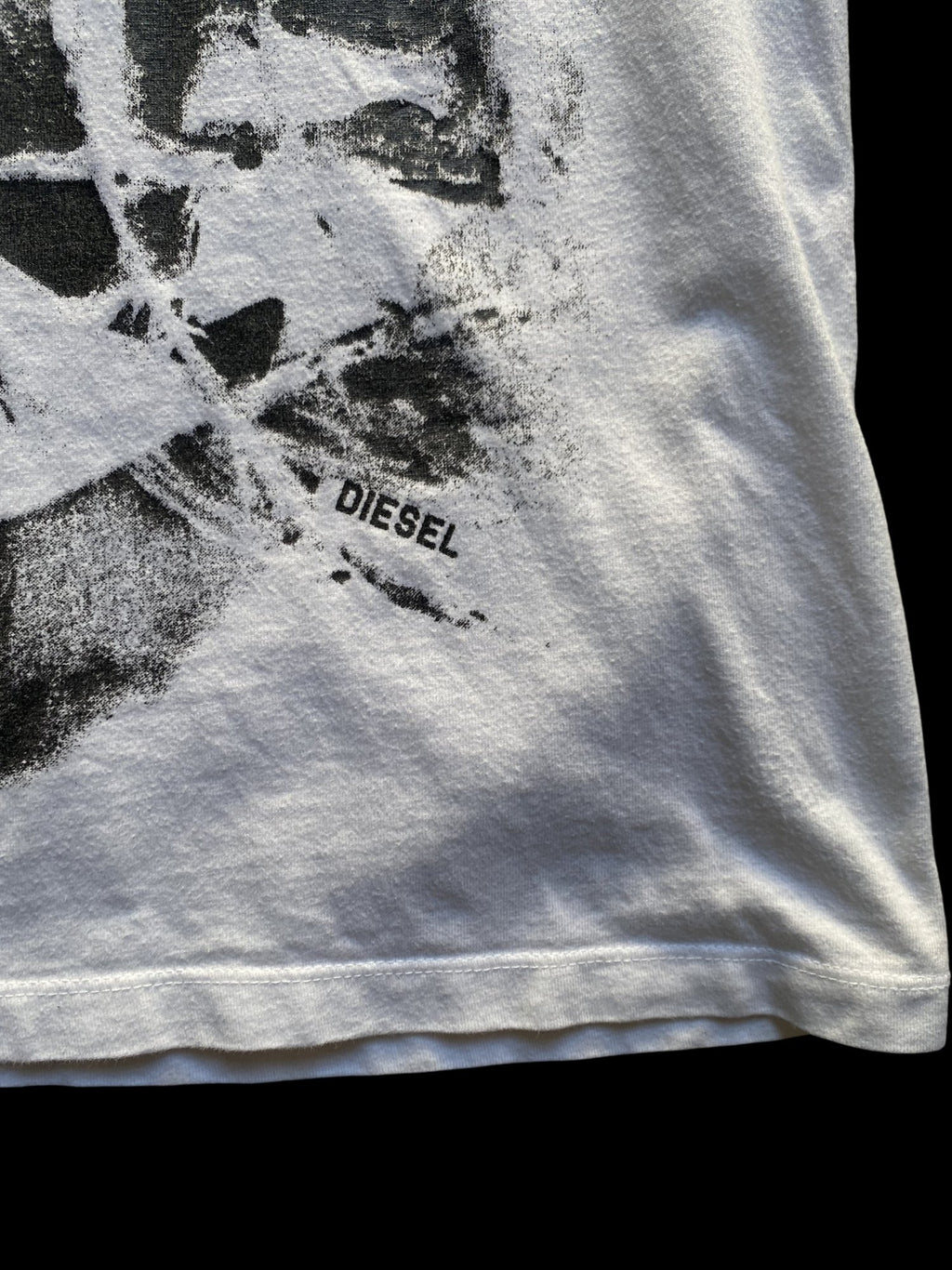 Diesel Graphic Print T-Shirt White