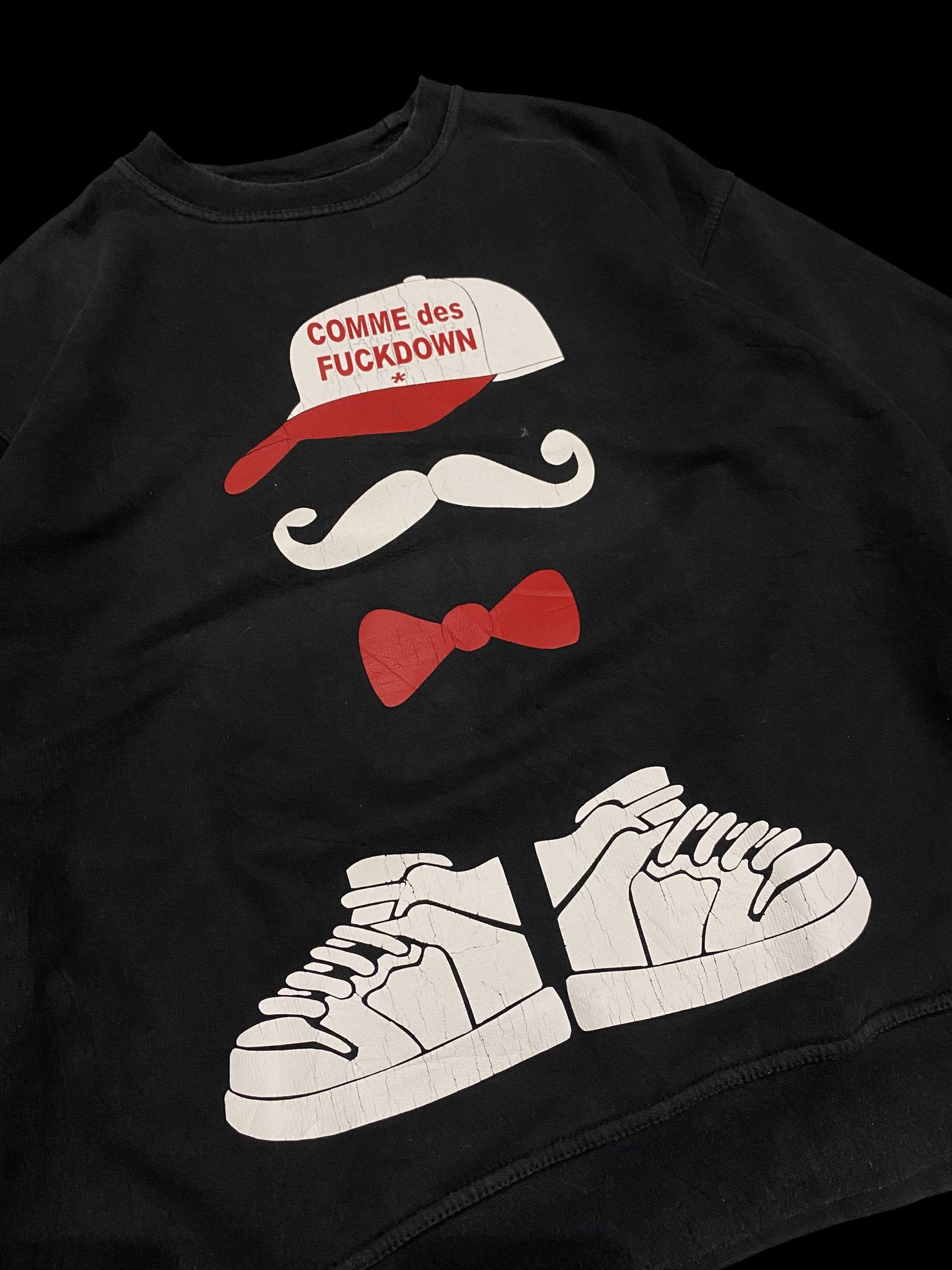 Comme des Fuckdown Graphic Sweatshirt Black