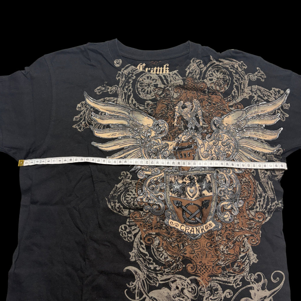Crank All Over Graphic Short Sleeve T-Shirt Black