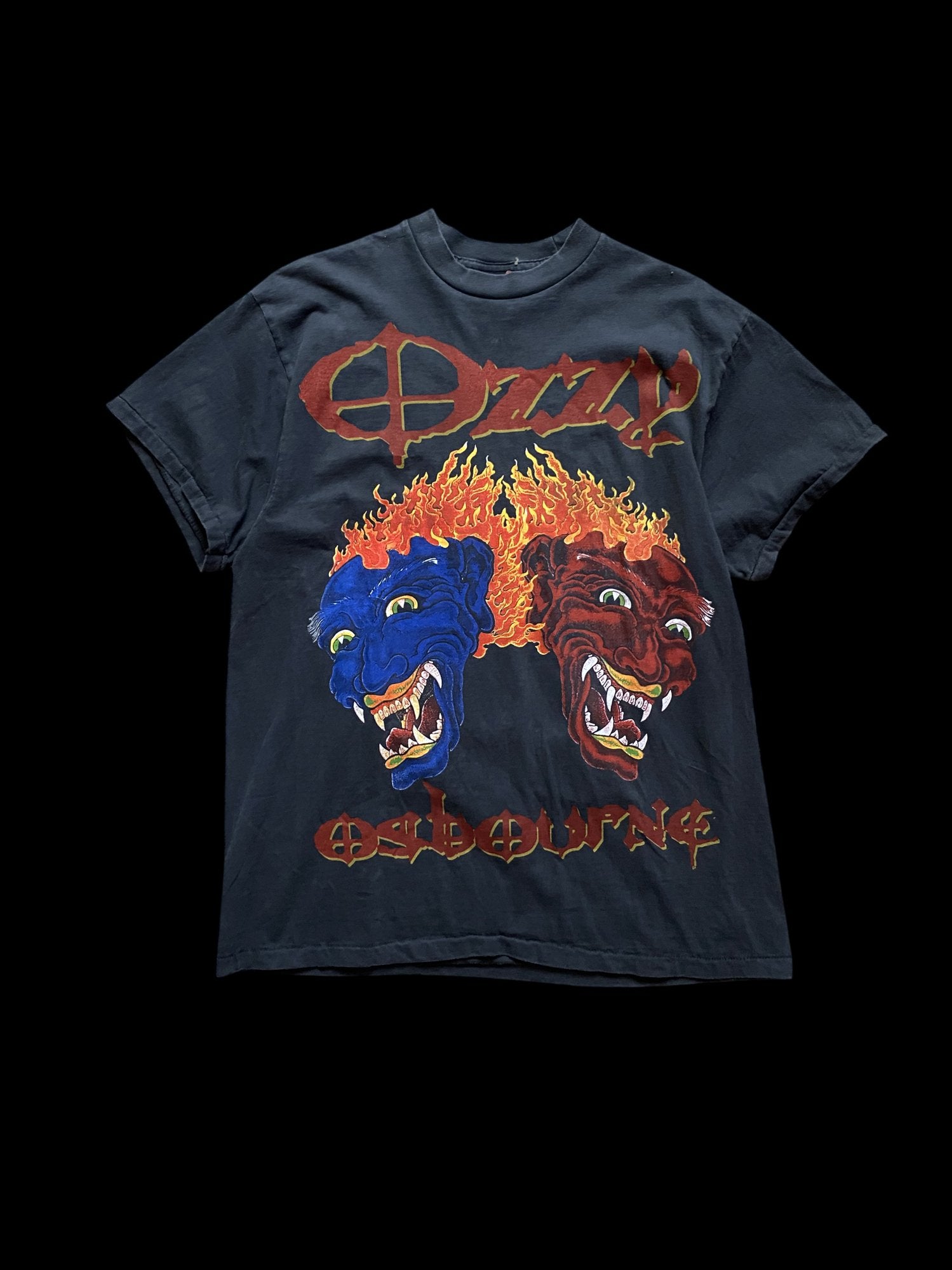 Vintage Reprint Ozzy Osbourne 90's Graphic Band T-Shirt Black