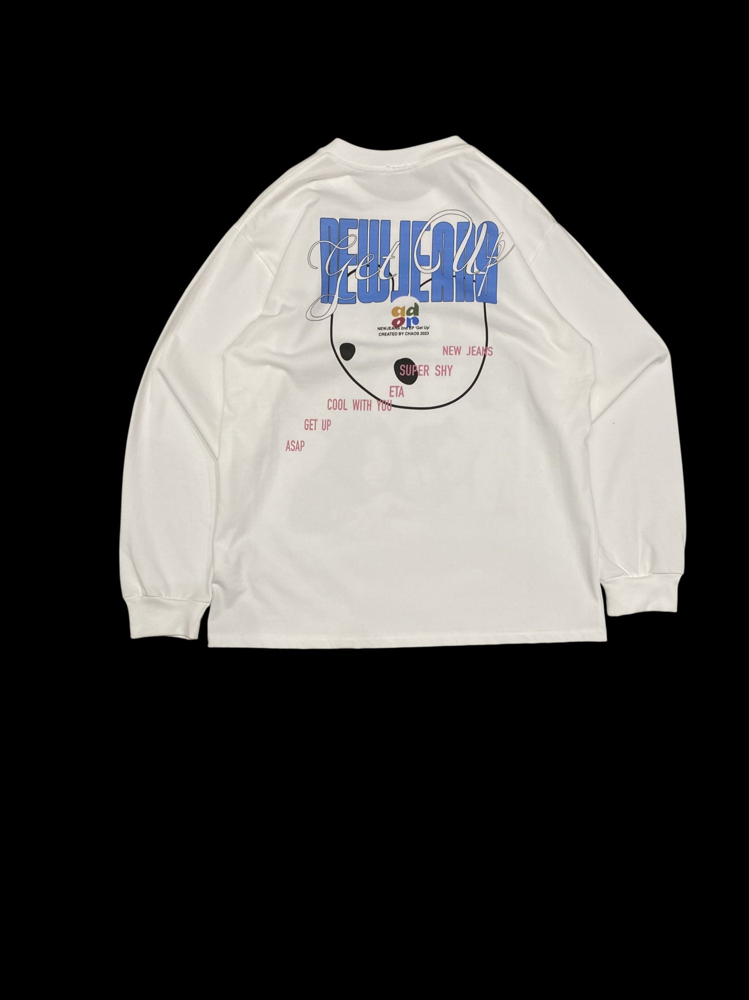 New Jeans 2023 Graphic Long Sleeve T-Shirt White