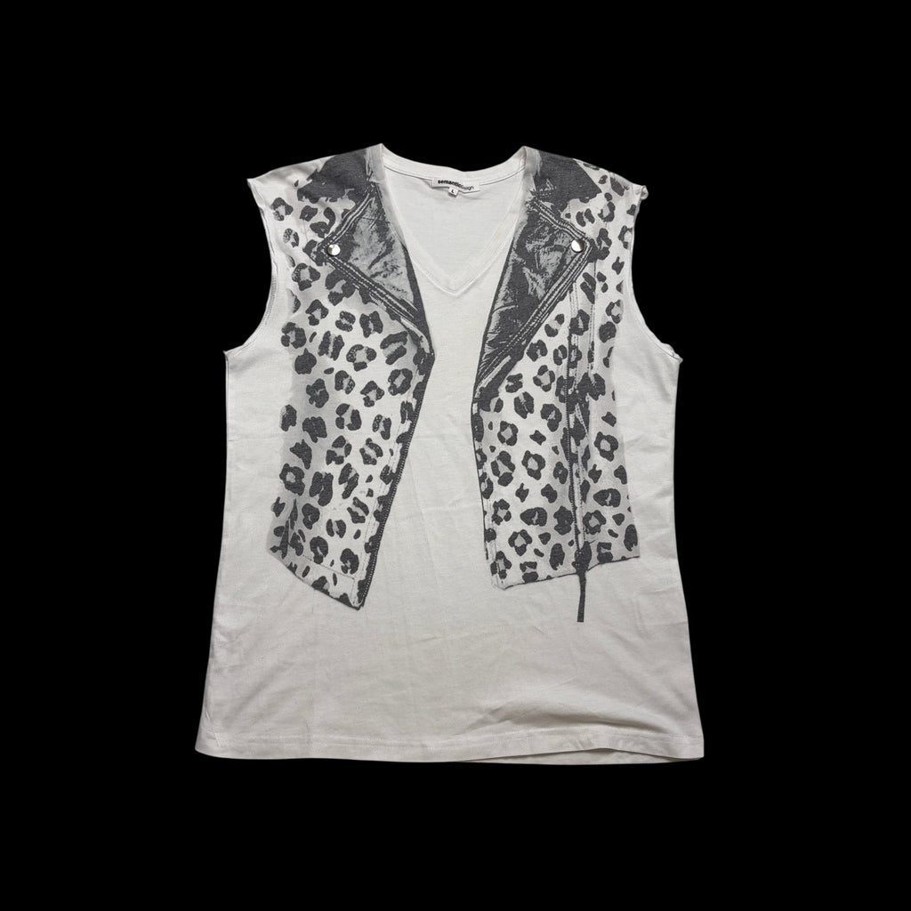 00' Semantic Design Sleeveless Graphic Tank