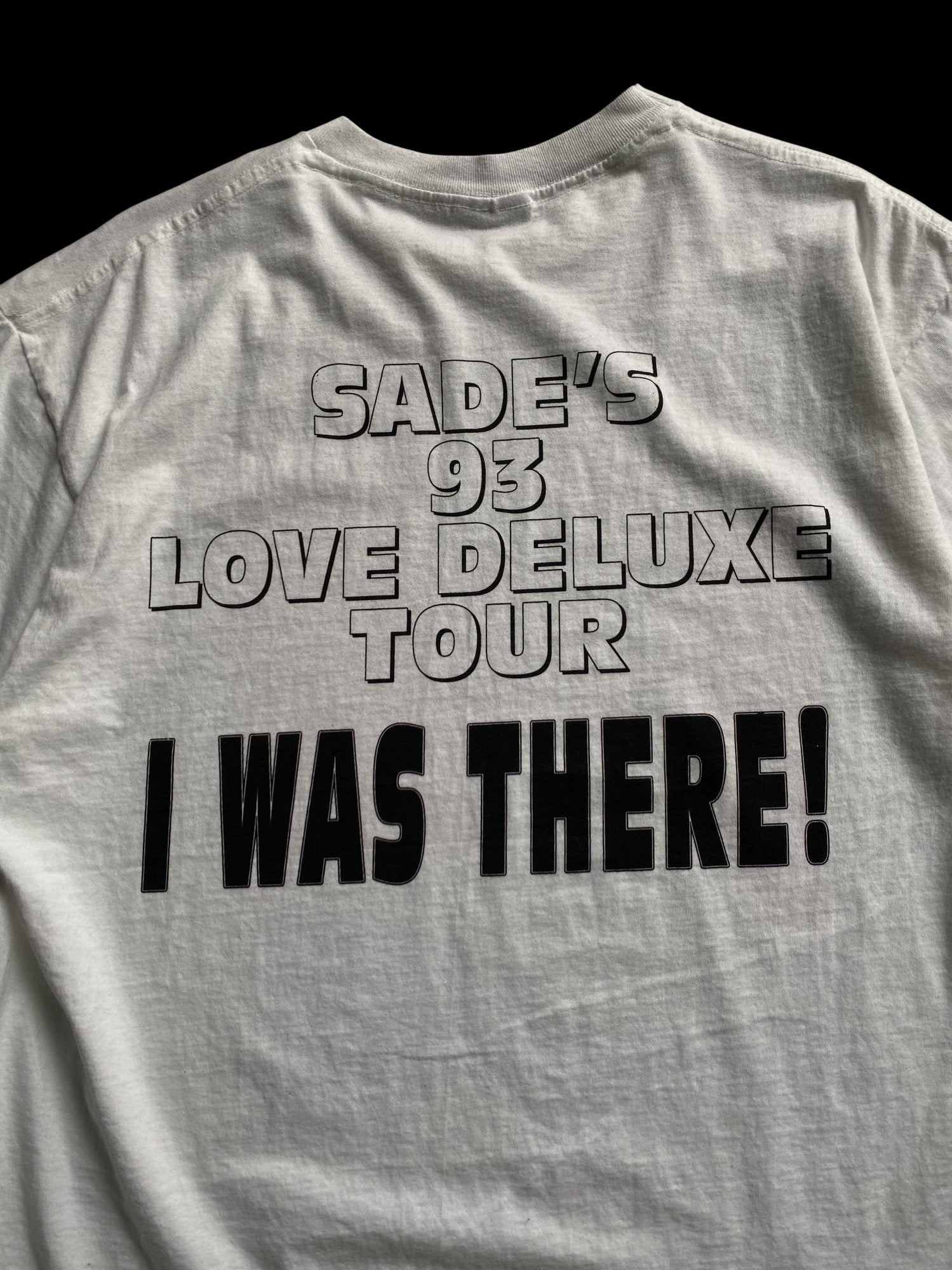 Vintage Reprint Sade 90's Love Deluxe Tour Graphic T-shirt White
