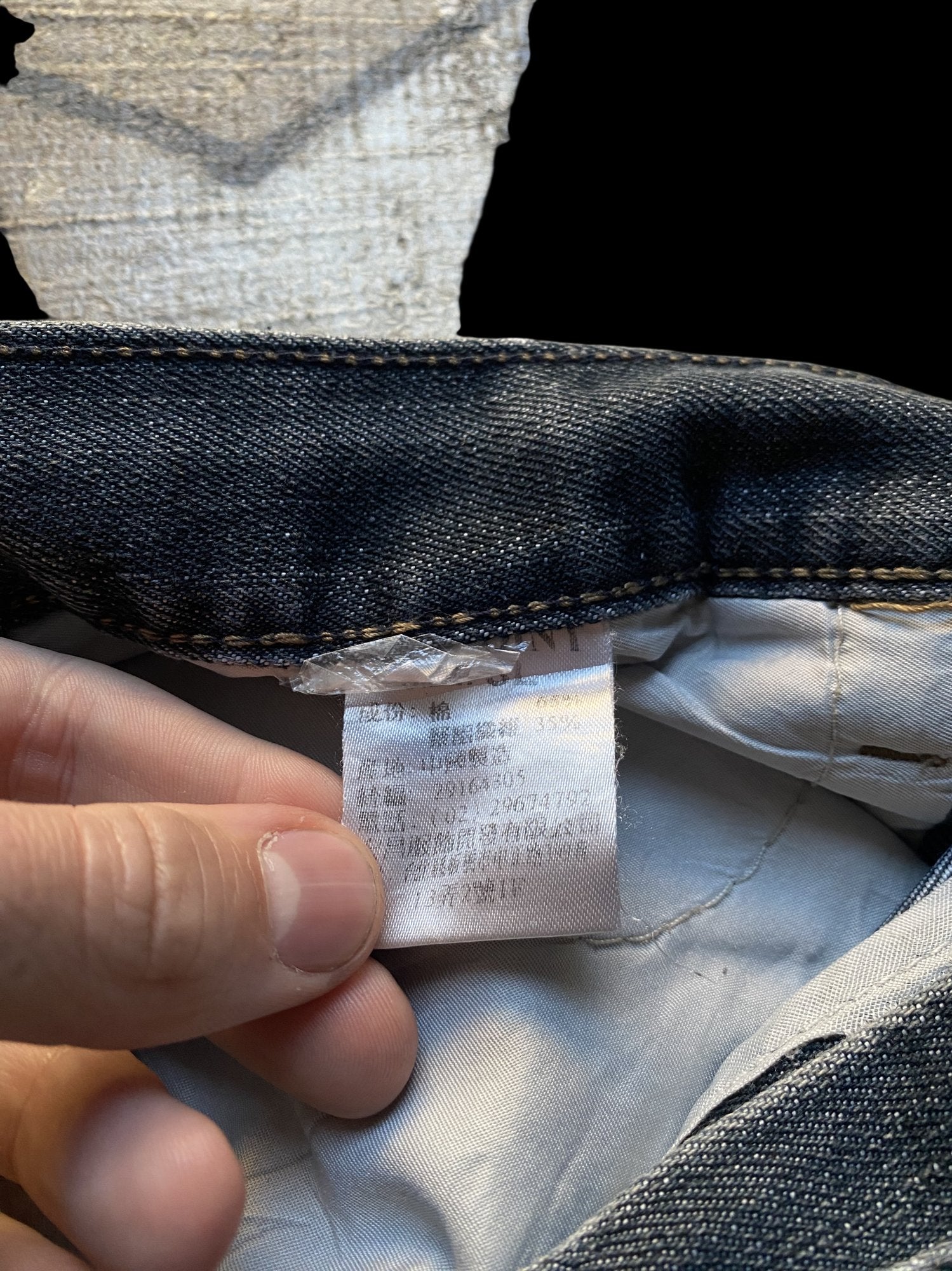 Ice Point Embroidered Denim Jeans Blue