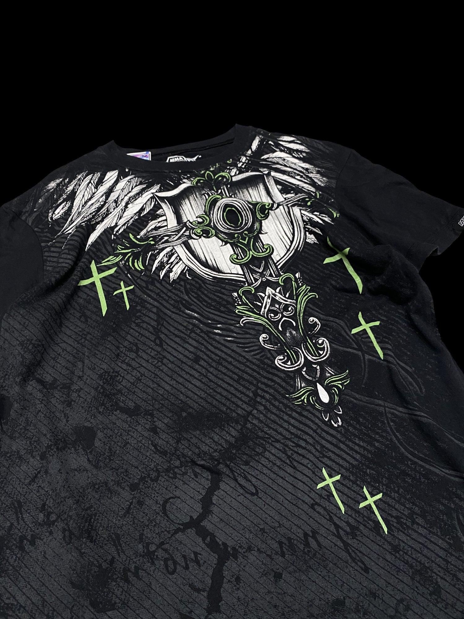 MMA Elite Graphic Long Sleeve T-Shirt Black