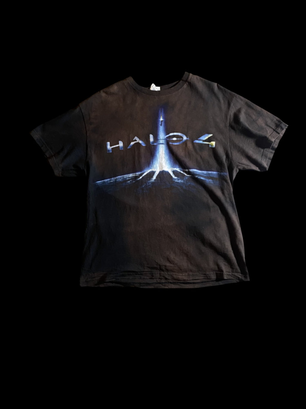 Vintage Delta Pro Weight Halo 4 Graphic T-Shirt Black