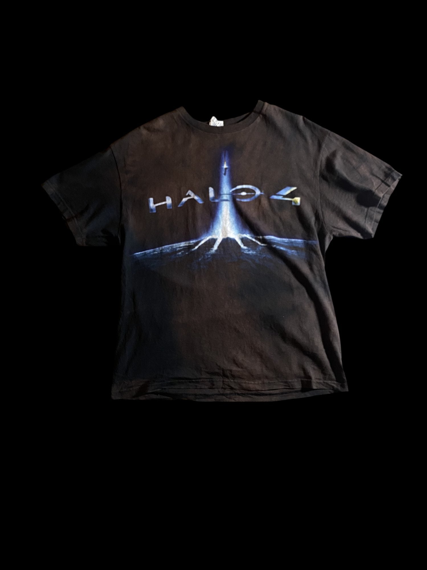 Vintage Delta Pro Weight Halo 4 Graphic T-Shirt Black