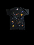 Vintage Fruit of the Loom Space Graphic T-Shirt Black