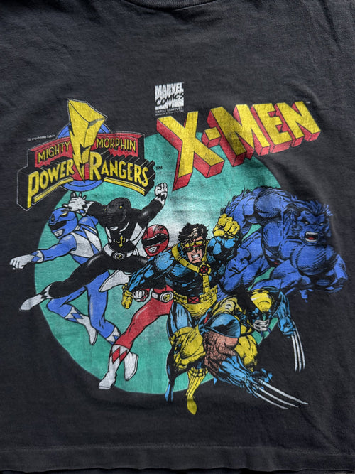 90' X-Men Power Rangers Graphic Tee