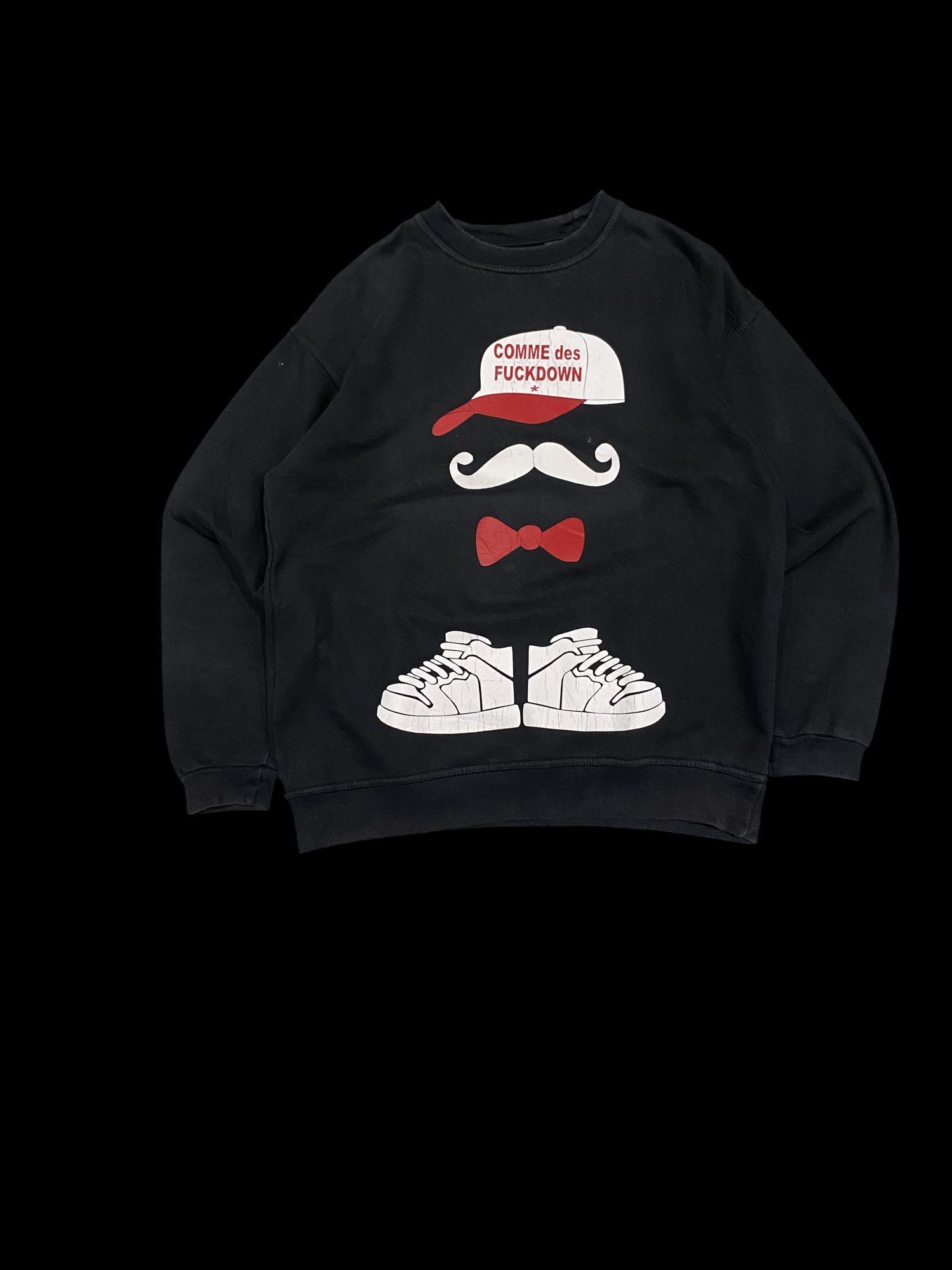 Comme des Fuckdown Graphic Sweatshirt Black