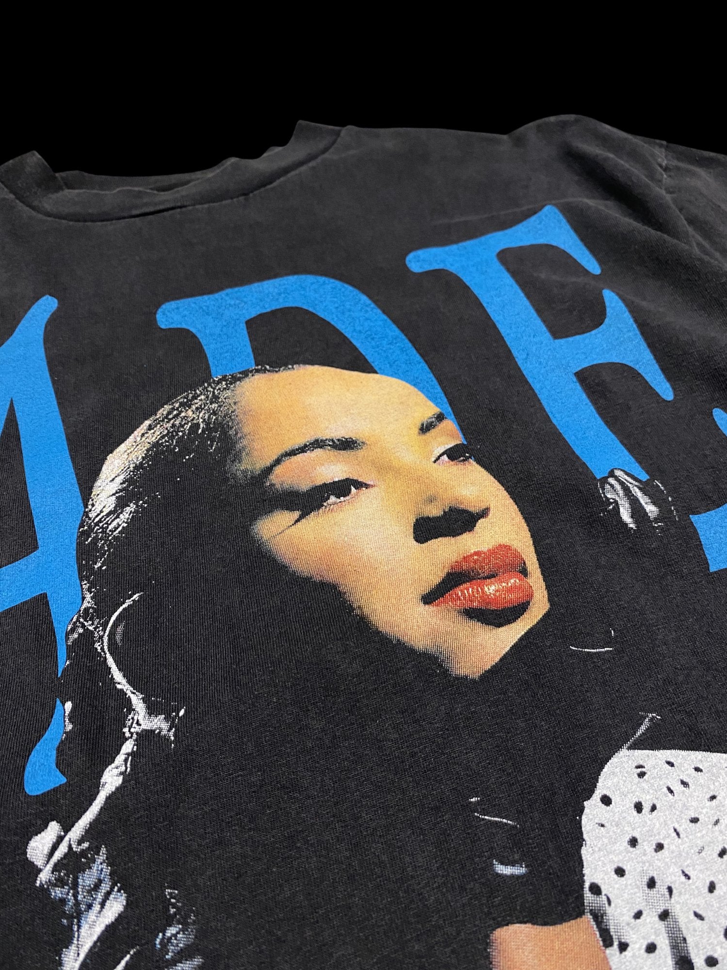Vintage Reprint 90's Sade Lovers Rock Graphic Band T-shirt Black
