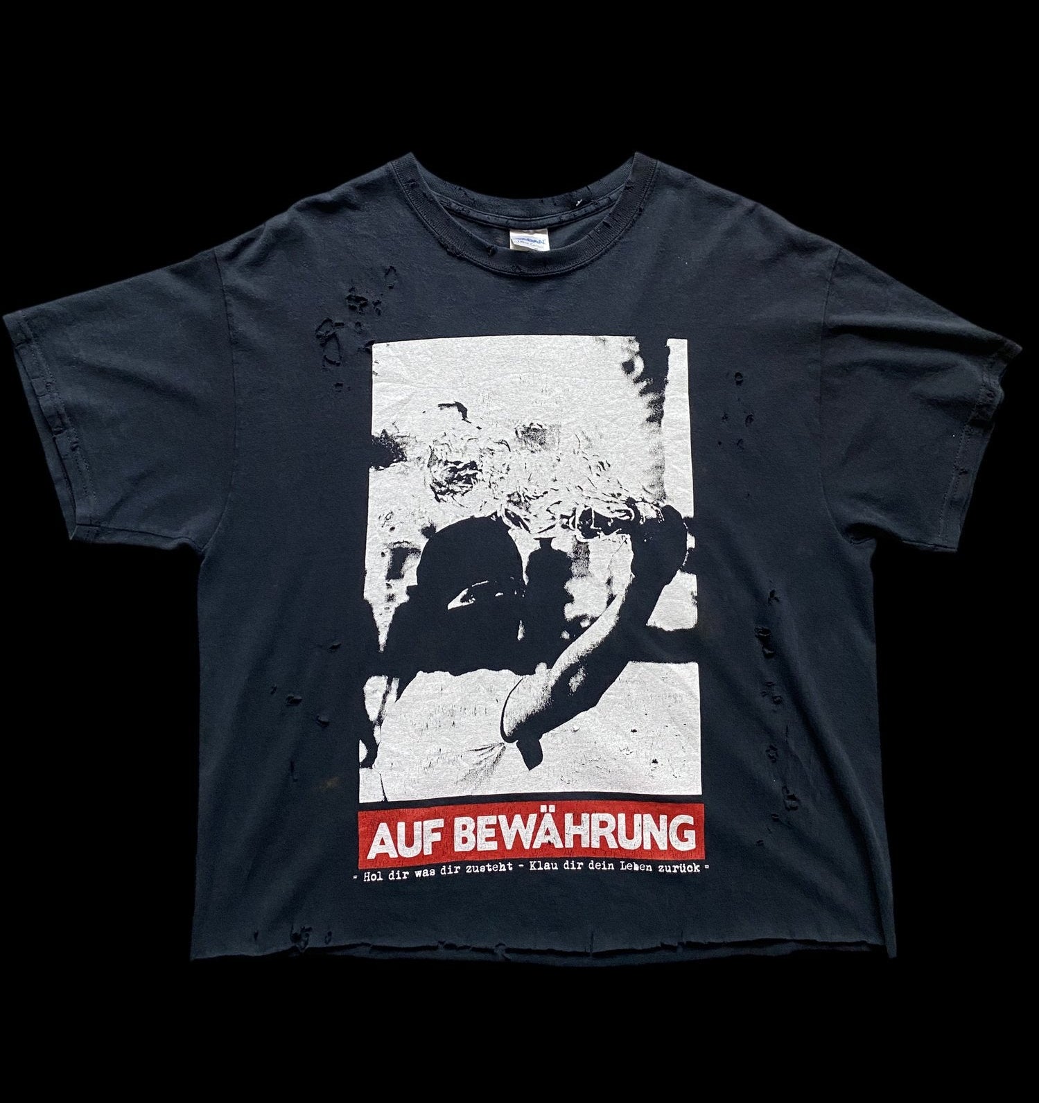 Gildan Auf Bewährung Graphic T-Shirt Black