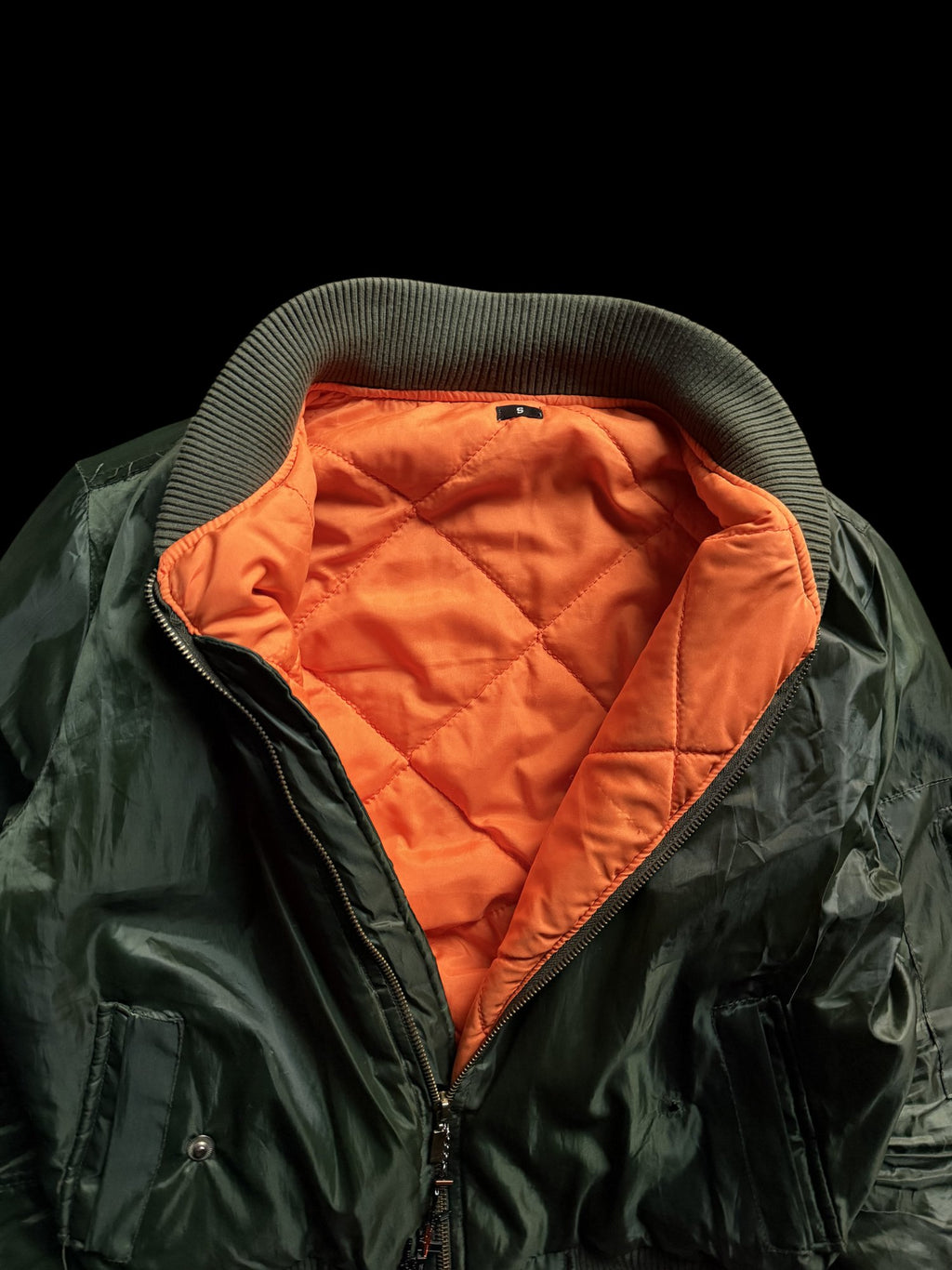 90's MA-1 Bomber Jacket Full-Zip