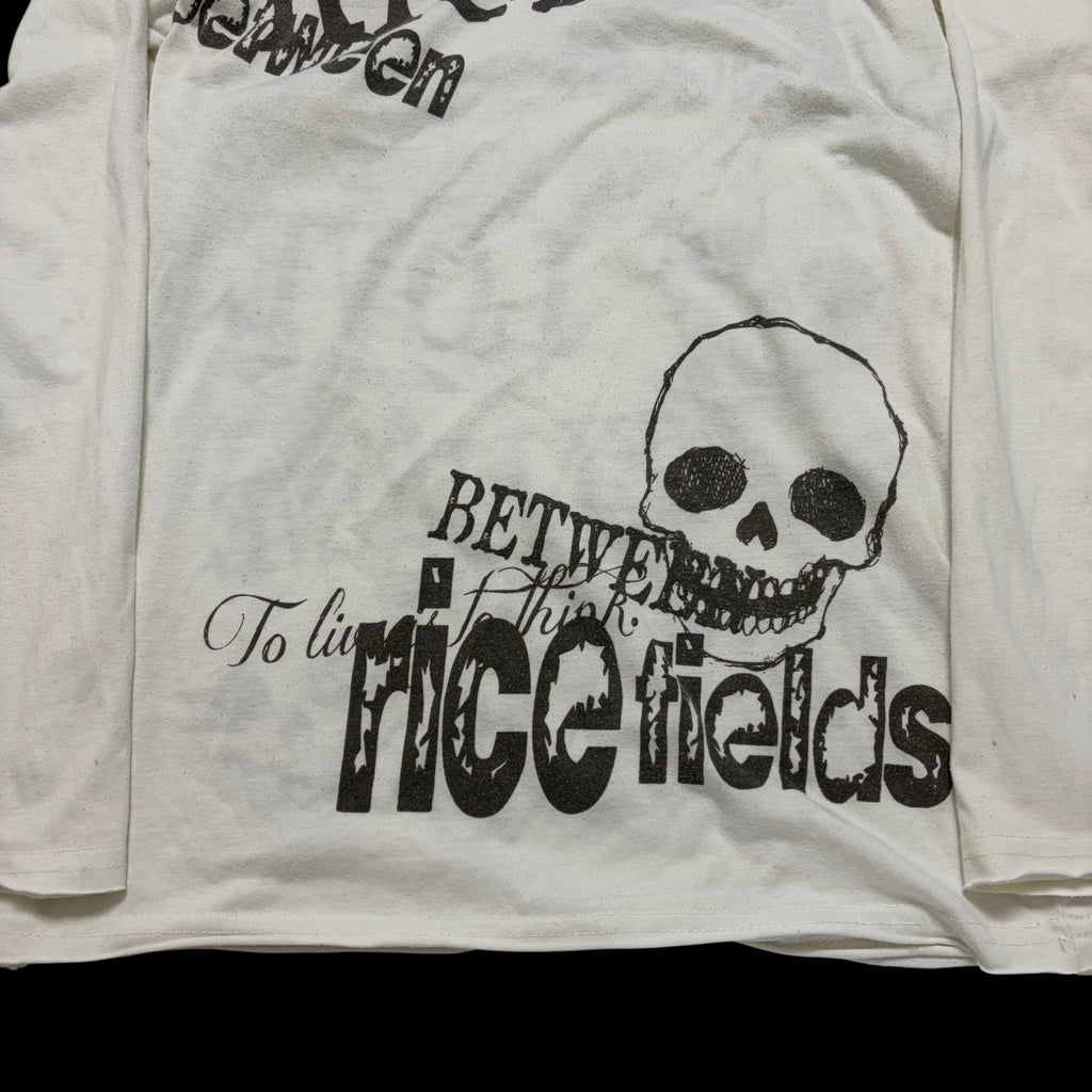 00' Graphic Skull Design Long Sleeve Tee