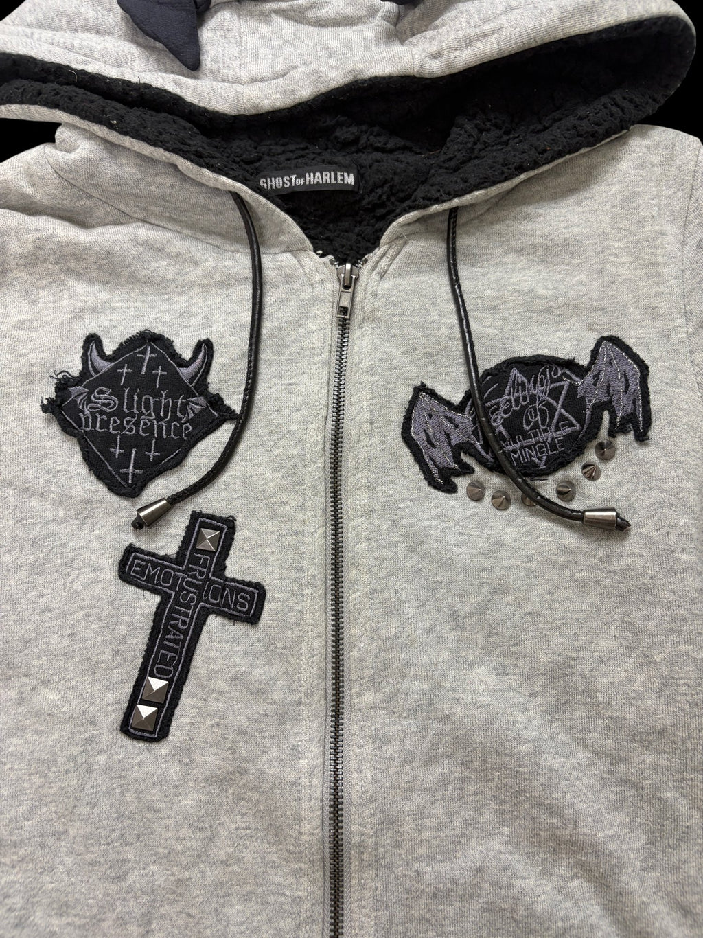00' Ghost of Harlem Graphic Full-Zip Hoodie