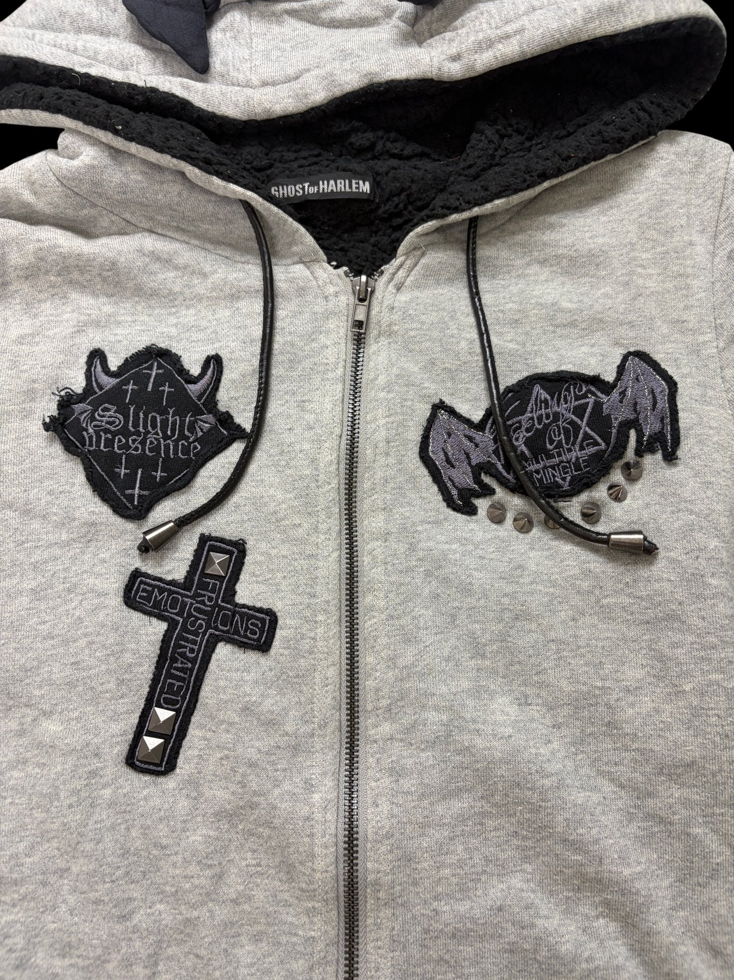 00' Ghost of Harlem Graphic Full-Zip Hoodie