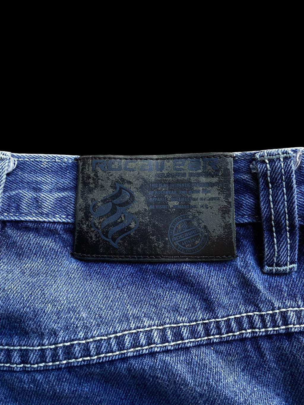 Rocawear Wide Leg Denim Jeans Blue