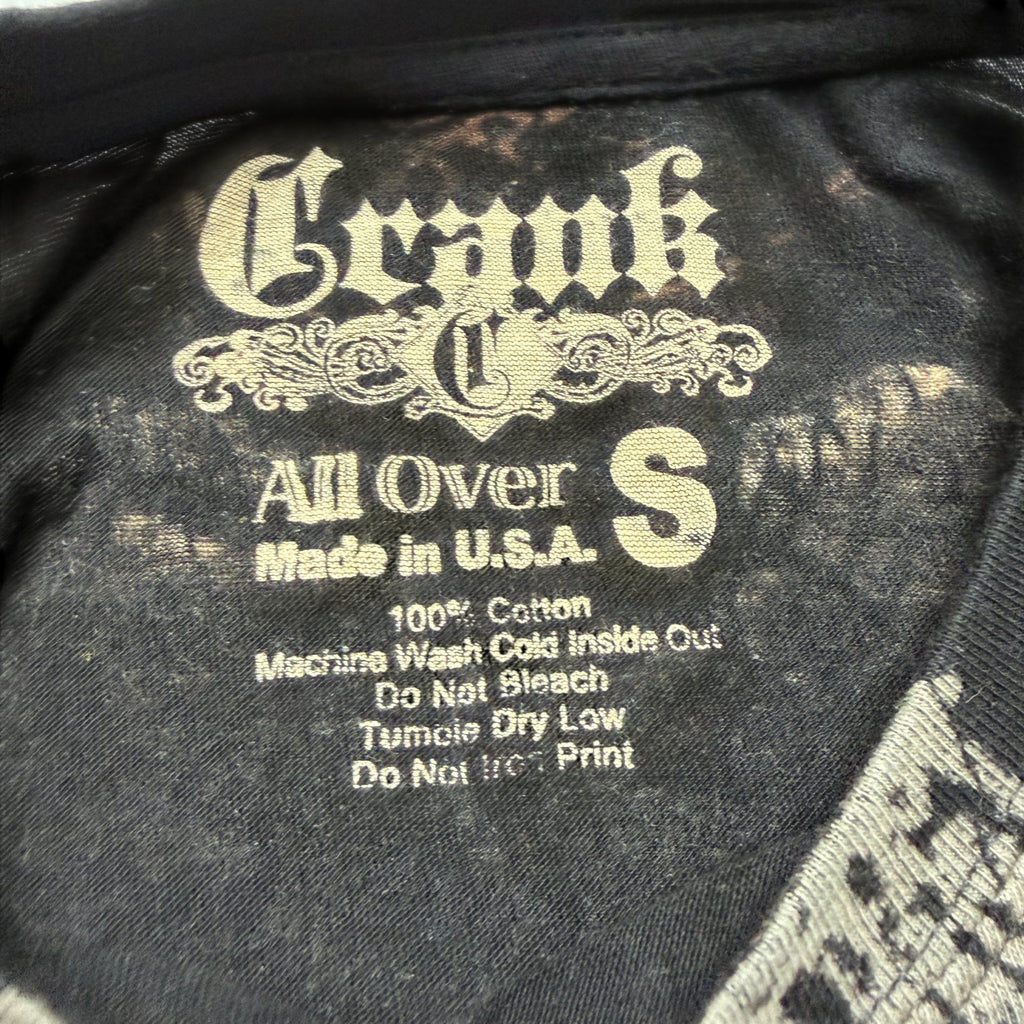 Crank All Over Graphic Short Sleeve T-Shirt Black