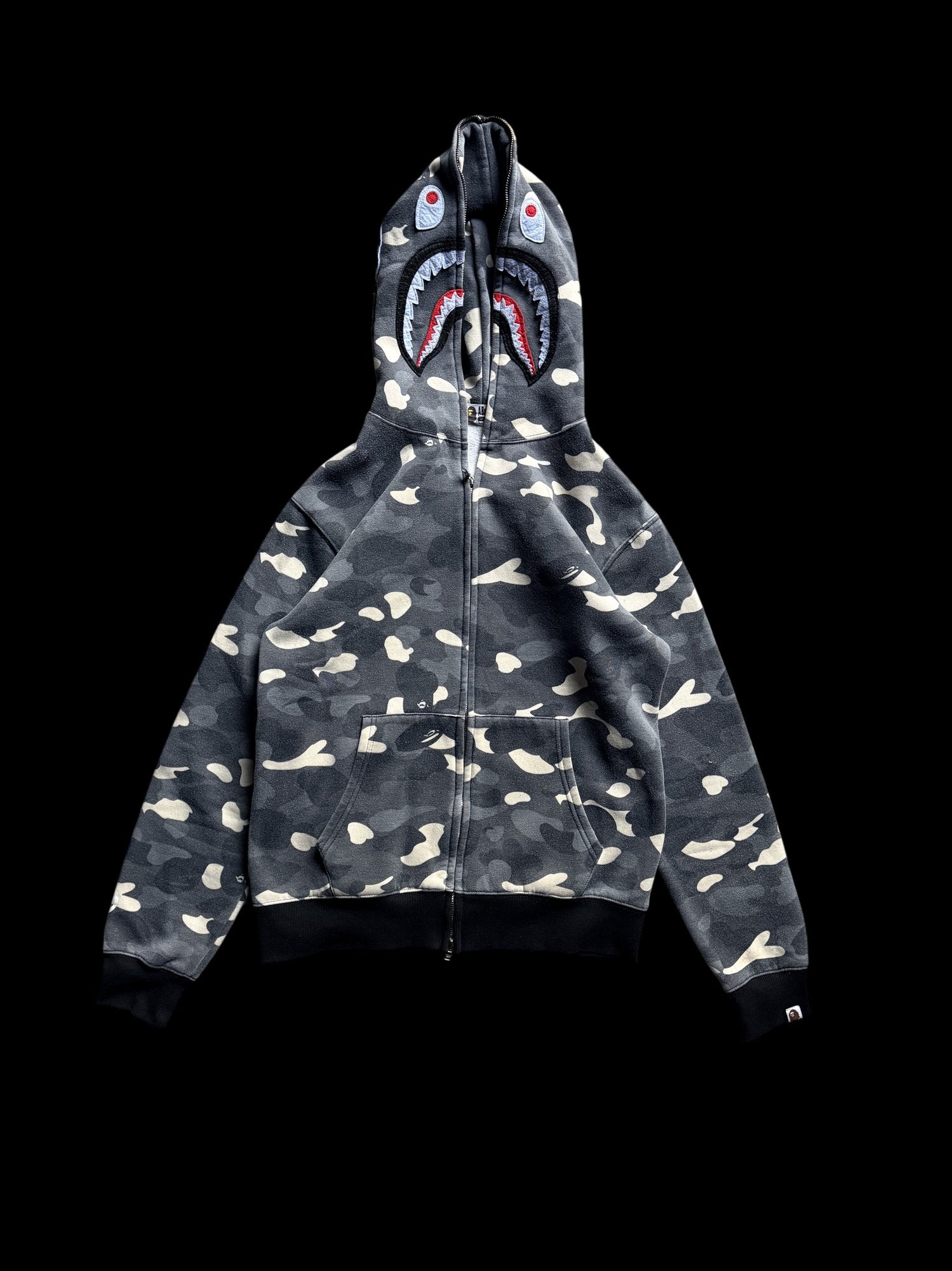2010' BAPE Hoodie Grey Camo