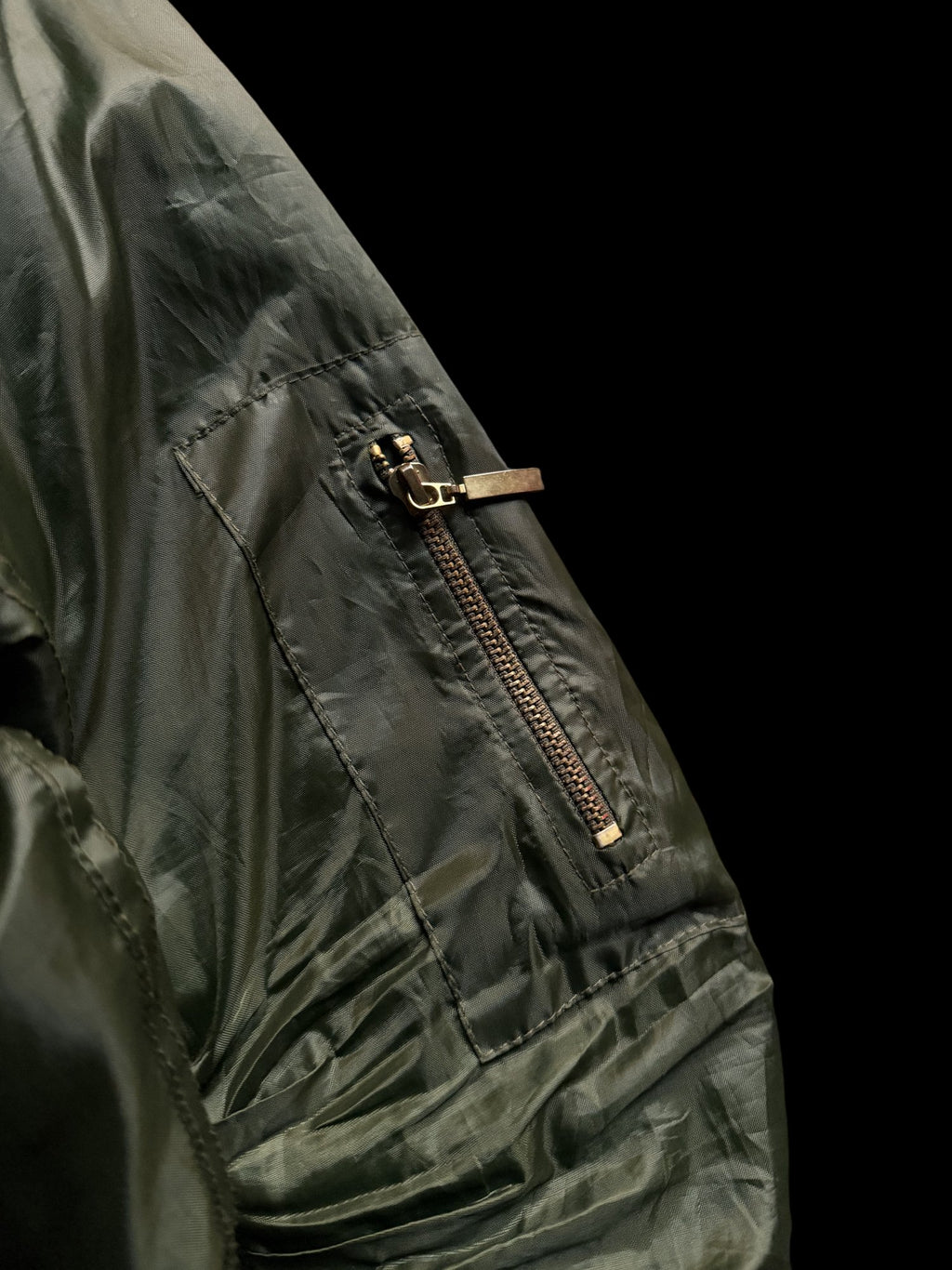 90's MA-1 Bomber Jacket Full-Zip